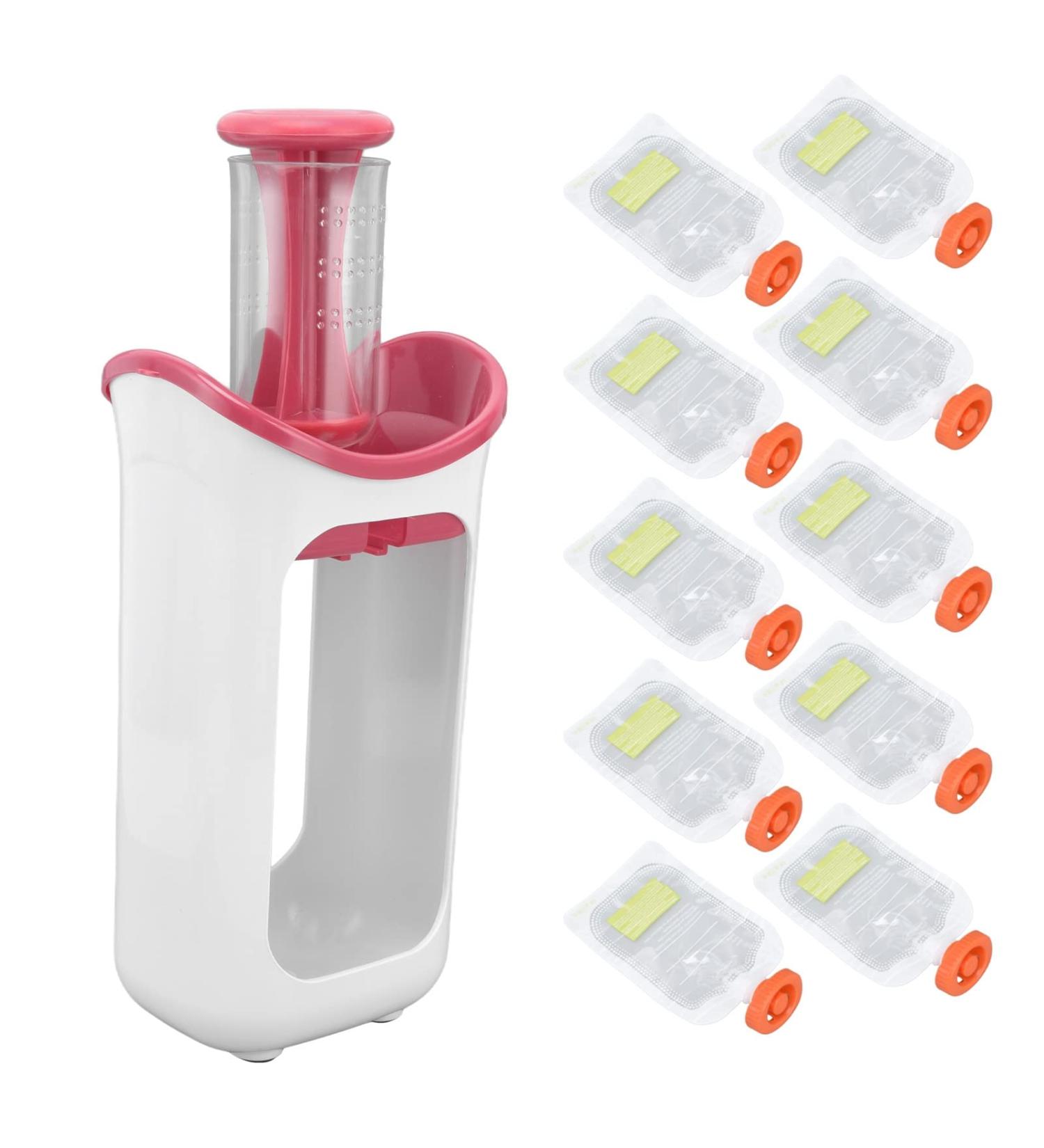 Highly Durable Baby Food Masher - Easy to Clean Blender for Home, School, and Camping (Red) - Buy Online on SooperMarket.com