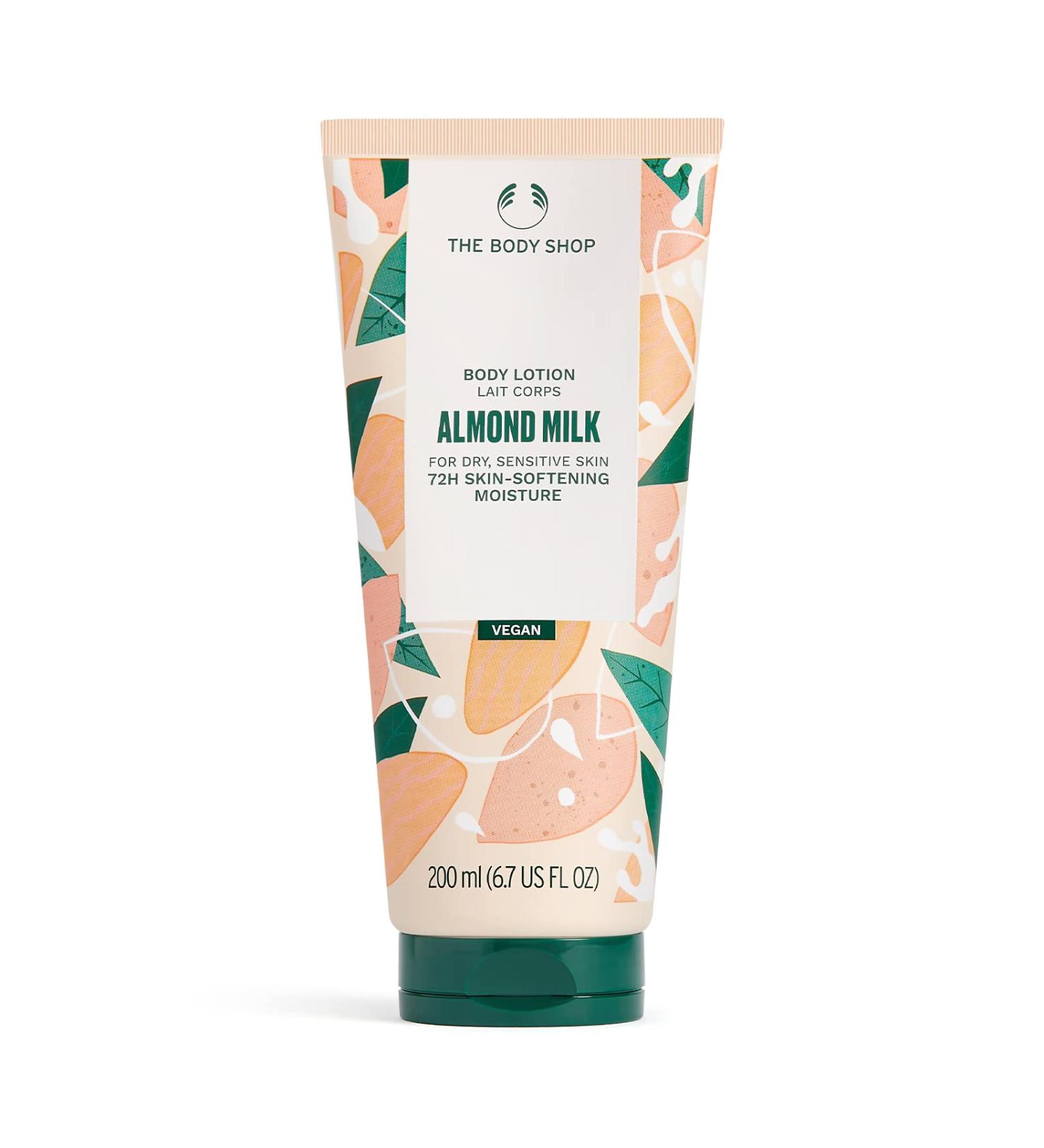 Body Shop Almond Milk & Honey Body Lotion 6.7 oz - Hydrating & Moisturizing Skincare for Dry, Sensitive Skin - Hypoallergenic - Buy Online on SooperMarket.com