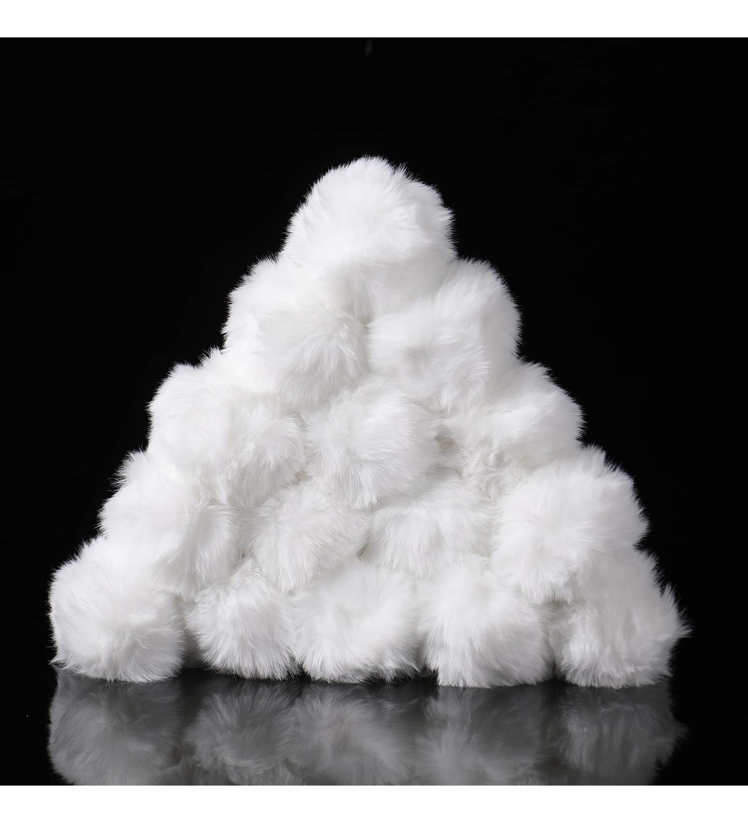 Large White Pom Pom Balls - 3 Inches - 20 Pieces - DIY Crafts Costume Accessory - Buy Online on SooperMarket.com