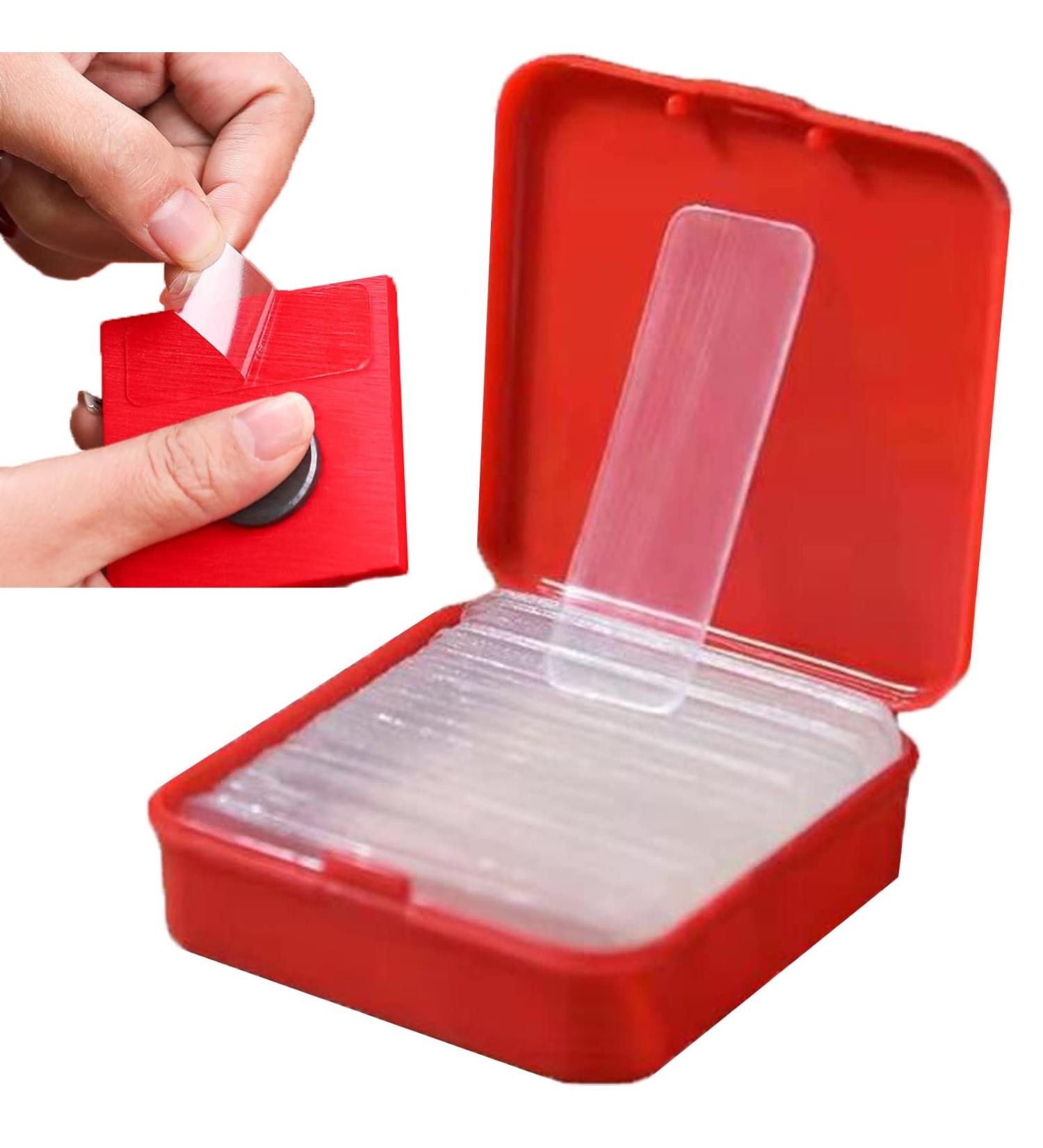Reusable Multifunctional Double Sided Adhesive Tape  60/180/300 Pcs Double Sided Mounting Strong Sticky Wall Strips Transparent Tape Without Cropping  No Residue (60 Pcs) - Buy Online on SooperMarket.com