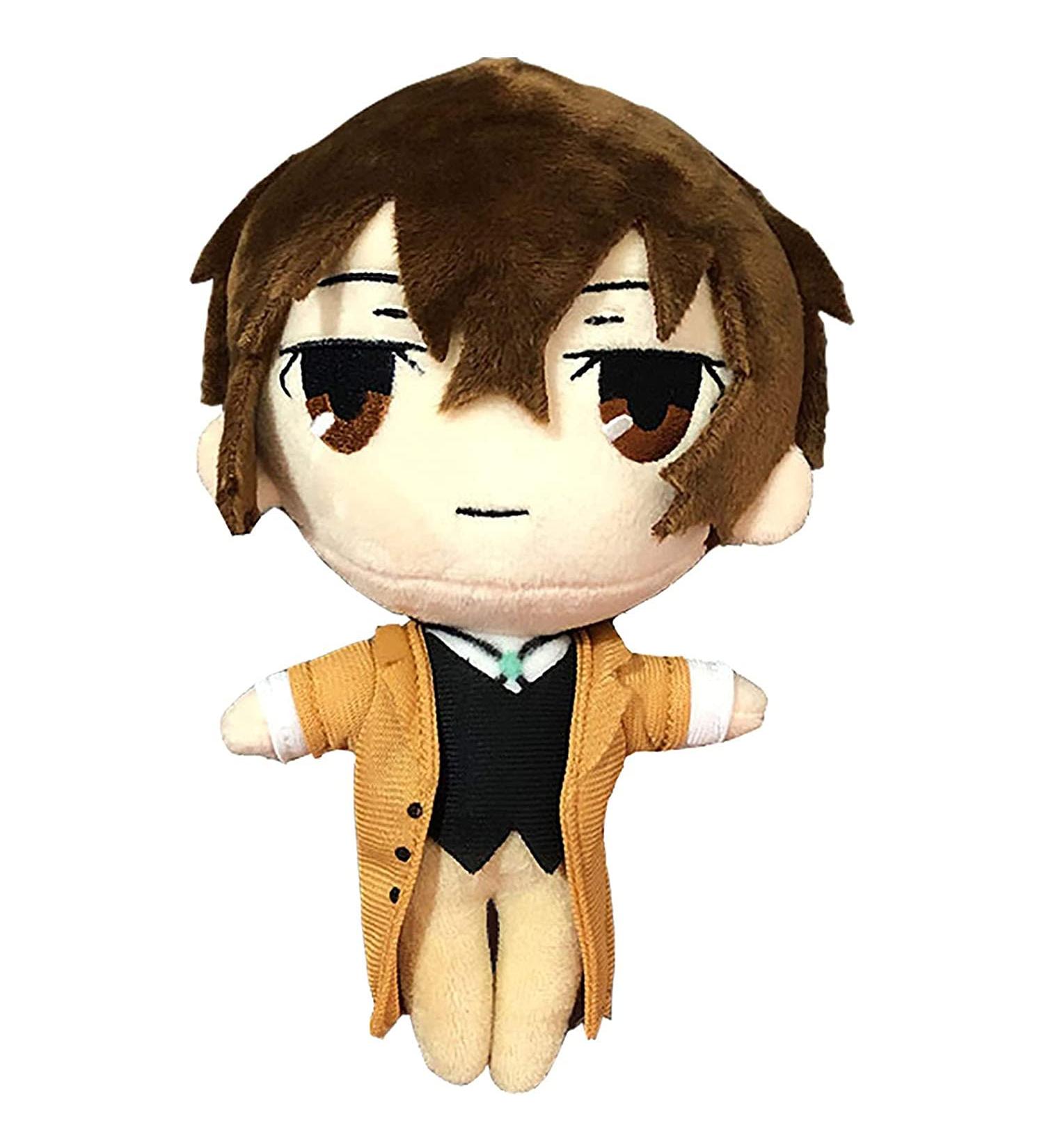 Tongyundacheng Bungo Stray Dogs Dazai Osamu Plush Pillow Doll 20cm - Anime Stuffed Cute Soft Plushie for Decor - Buy Online on SooperMarket.com