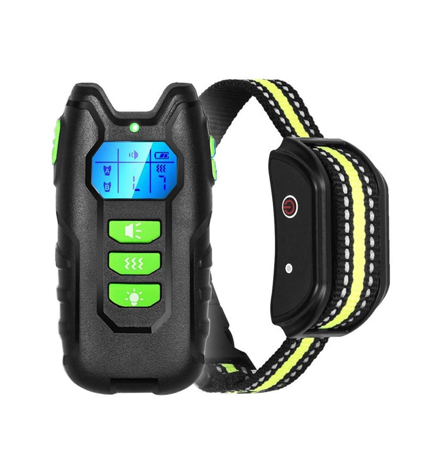 Dog Training Collar with Remote Rechargeable Waterproof Dog Behavior Correct Trainer with Safety Lock Sound & Vibration Modes 1000Ft Remote Range Remote Anti bark Collar for All Dogs - Buy Online on SooperMarket.com