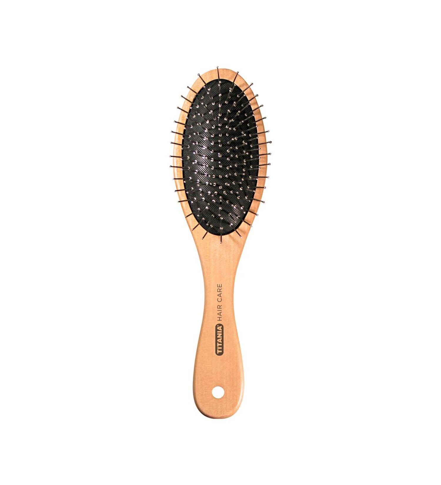 TITANIA wooden wire massage brush 11 rows 1 pack (1 x 78 g)