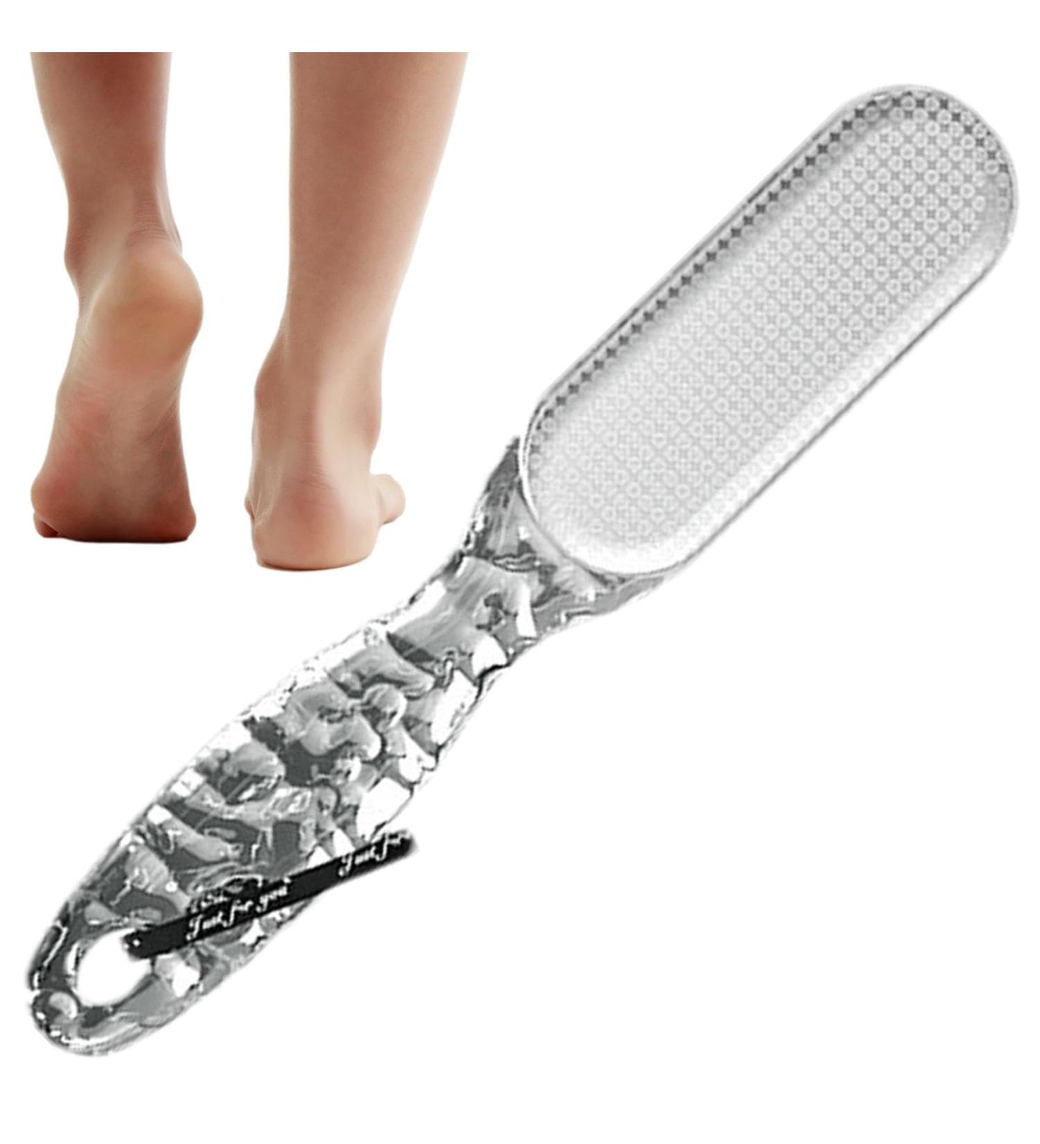 Foot Brush Scrubber 2-in-1 Multi Purpose Callus Remover - Multi-Purpose Pedicure Tools Foot Scrubber for Dead Skin - Reduces Calluses Corns Transparent Gray - Buy Online on SooperMarket.com
