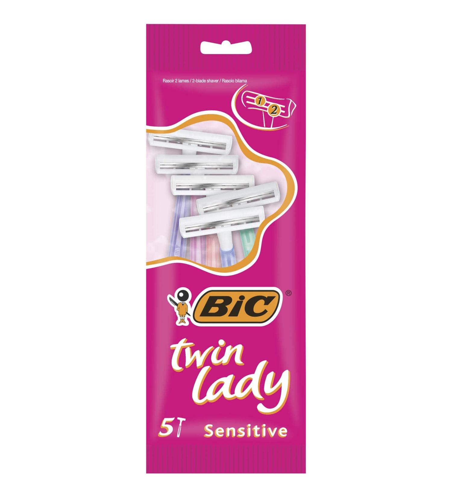 BIC Twin Lady Sensitive Razor - Pack of 5 5 count (Pack of 1) - Buy Online on SooperMarket.com