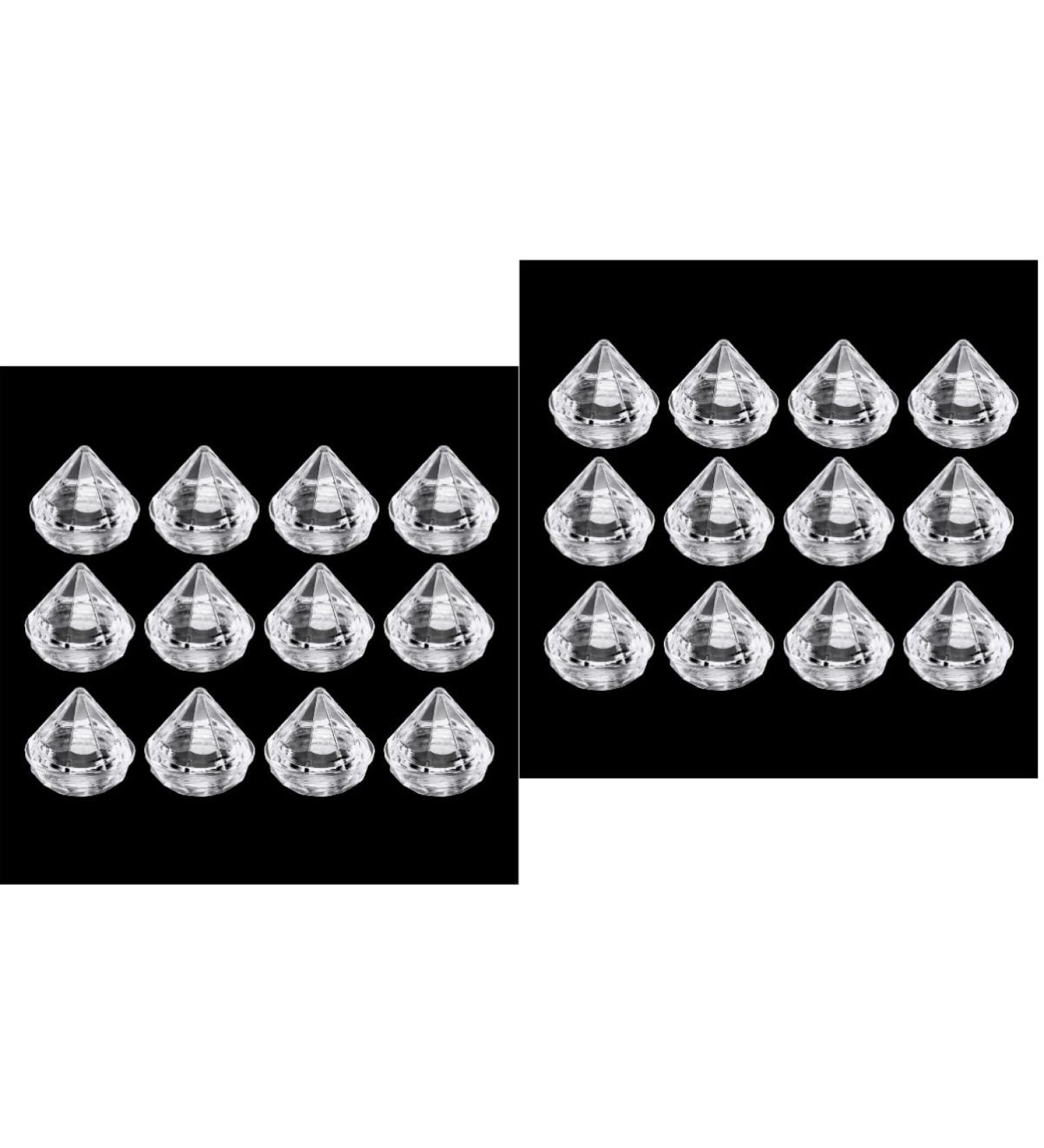 Beavorty 60 Pcs Eye Shadow Bottle Make up Packing Supplies Travel 3x3cmx2pcs Transparent Colorx2pcs - Buy Online on SooperMarket.com
