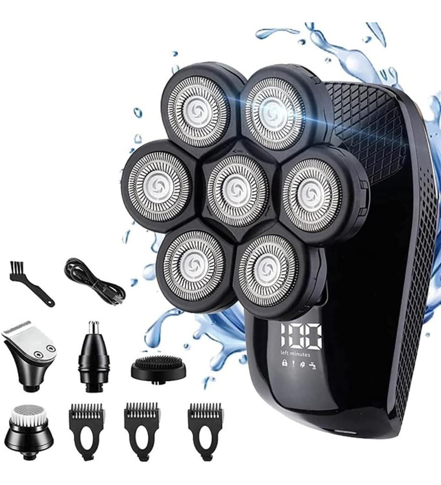 GeRRiT Electric Razor for Men - 7D Cutter Head Shaver Waterproof & Cordless Grooming Kit for Bald Heads - Buy Online on SooperMarket.com
