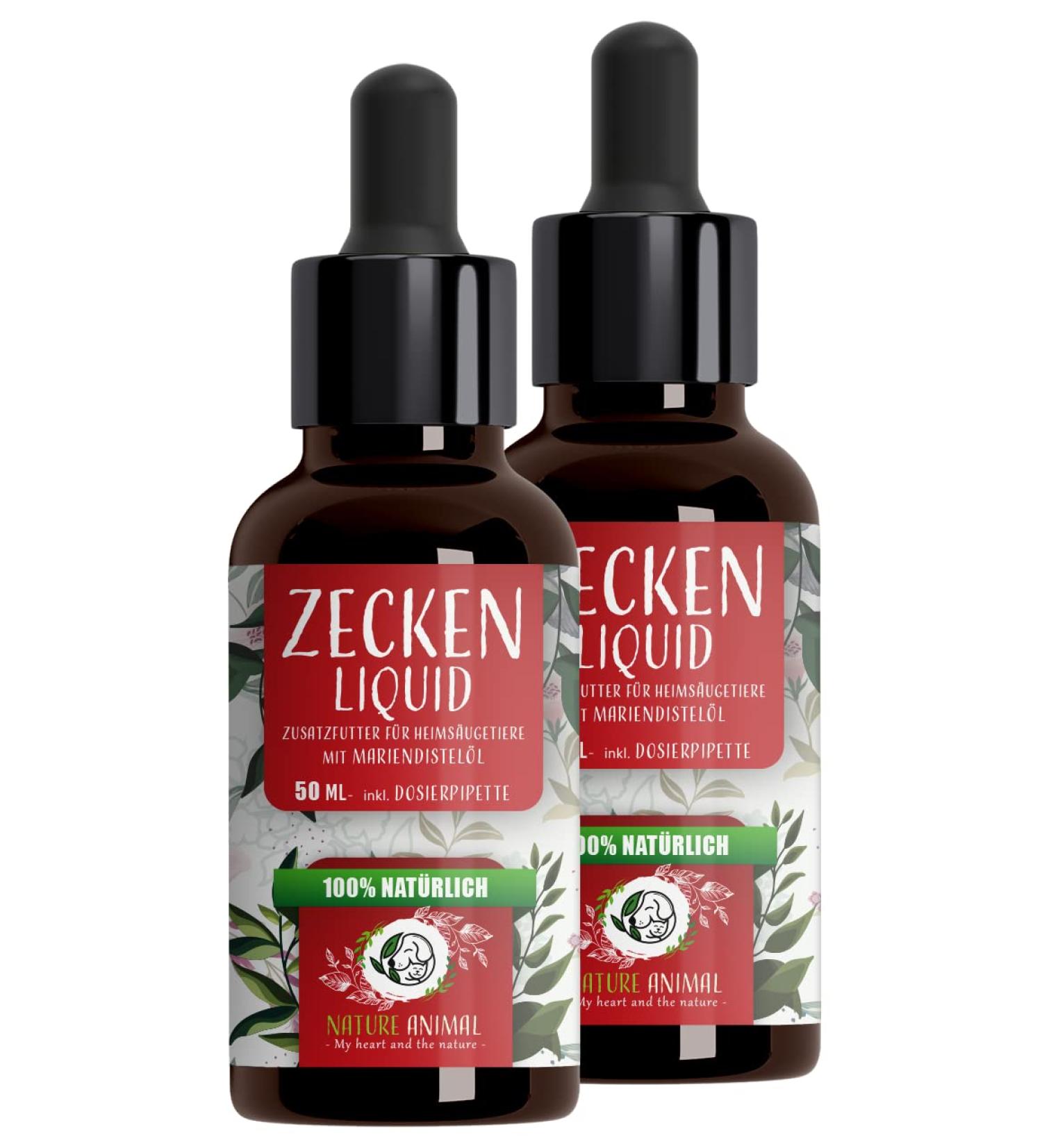 Nature Animal 2x Tick Protection Liquid for Dogs & Cats - Fast-Acting Natural Tick Defense - 2 Pack - Buy Online on SooperMarket.com