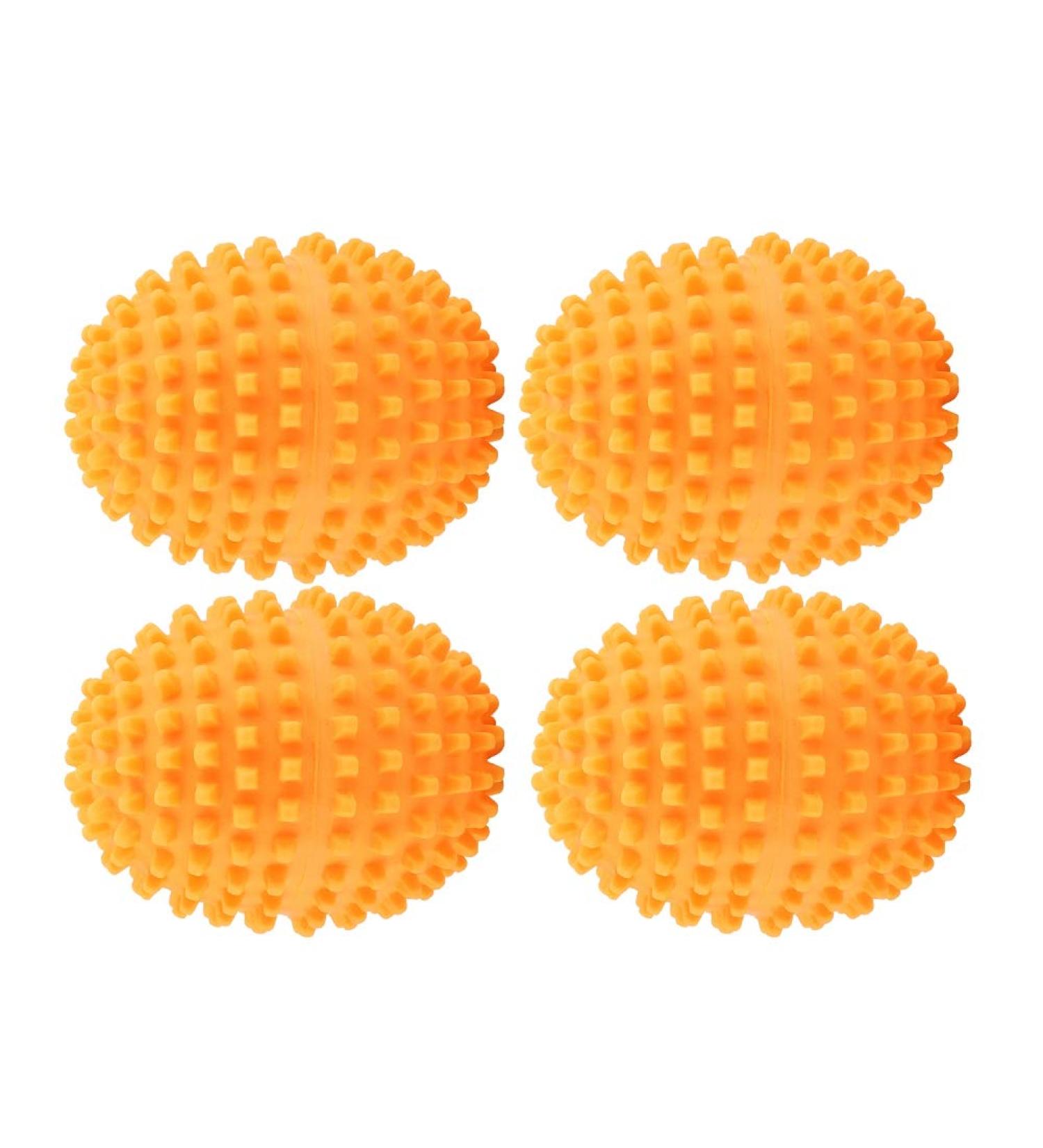 Reusable Laundry Ball Laundry Supplies Washing Balls 4Pcs/Set Orange Reusable Balls Washing Laundry Ball for Home Clothes Cleaning - Buy Online on SooperMarket.com
