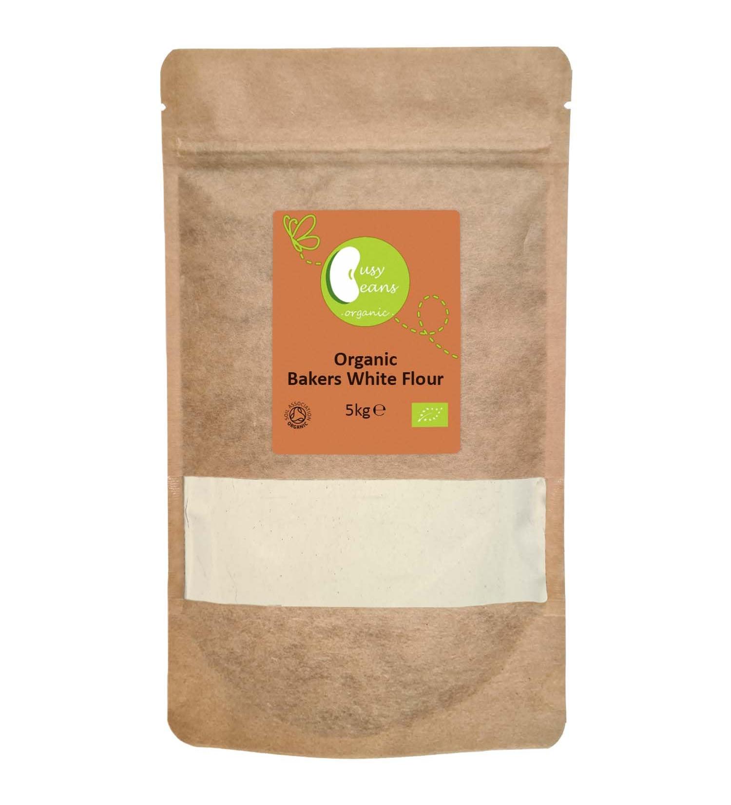 Organic Bakers White Flour | Certified Organic | by Busy Beans Organic (5kg) - Buy Online on SooperMarket.com