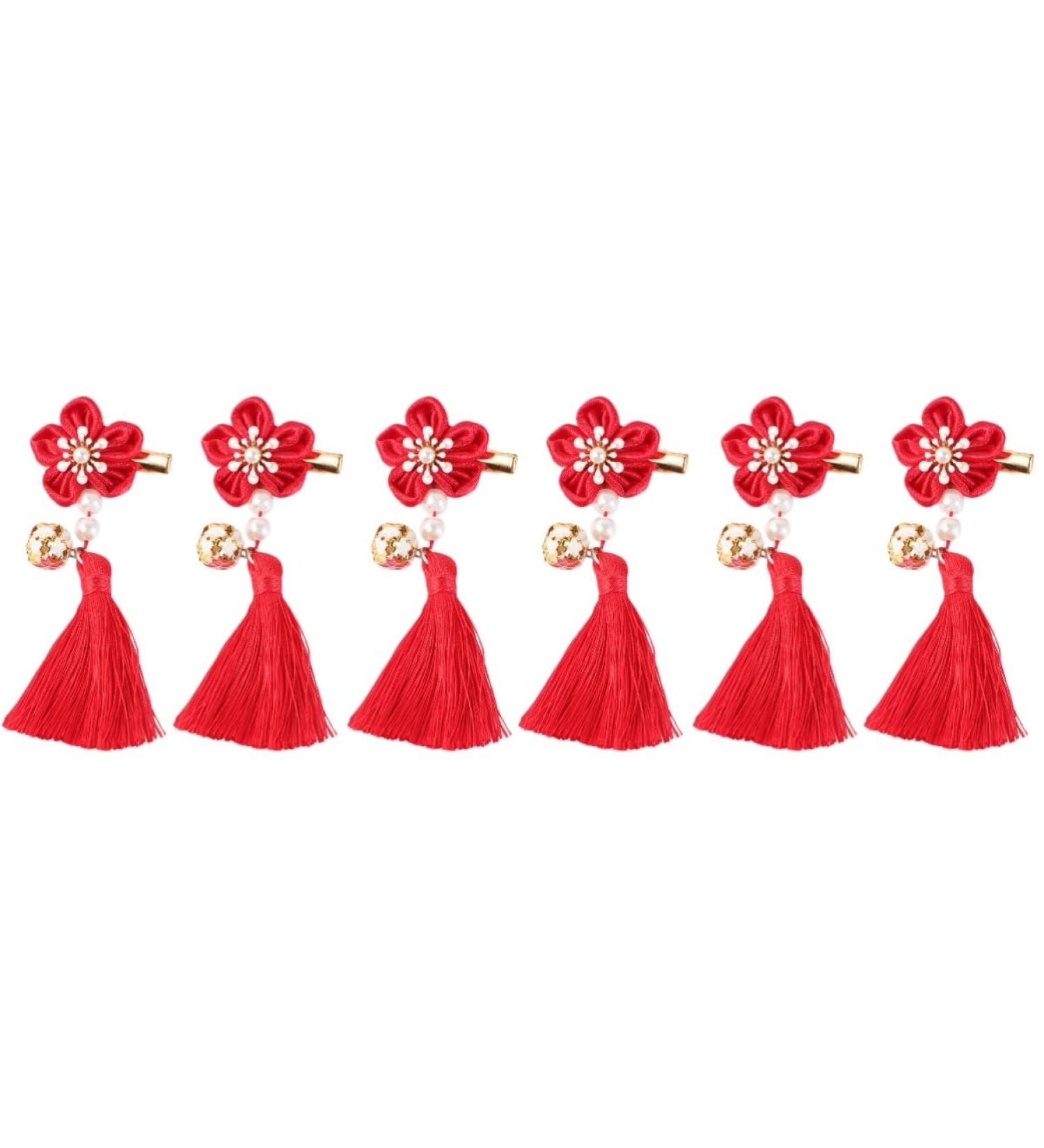ABOOFAN 3 Pairs Bows Hair Clips Hair Clips for Bows Kids Barrettes for Hair Chinese New Year Hair Clips New Year Bobby Pin Girl Barrettes Clip Chinese Style Hairpin Candy Bag Child Tassel - Buy Online on SooperMarket.com