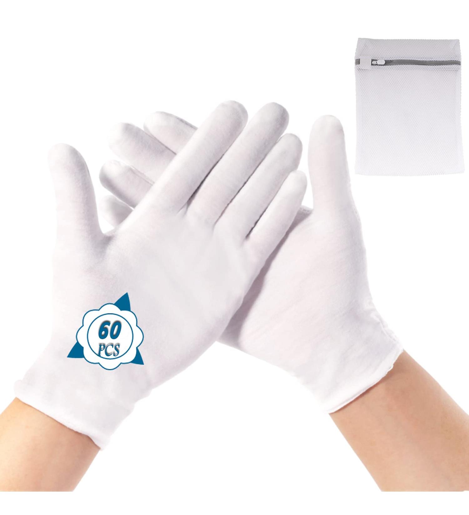 Occan Moisturizing Gloves 30 Pairs - White Cotton Overnight Gloves for Dry Hands, Eczema, Sensitive Skin - Men and Women - Pack of 1 - Buy Online on SooperMarket.com