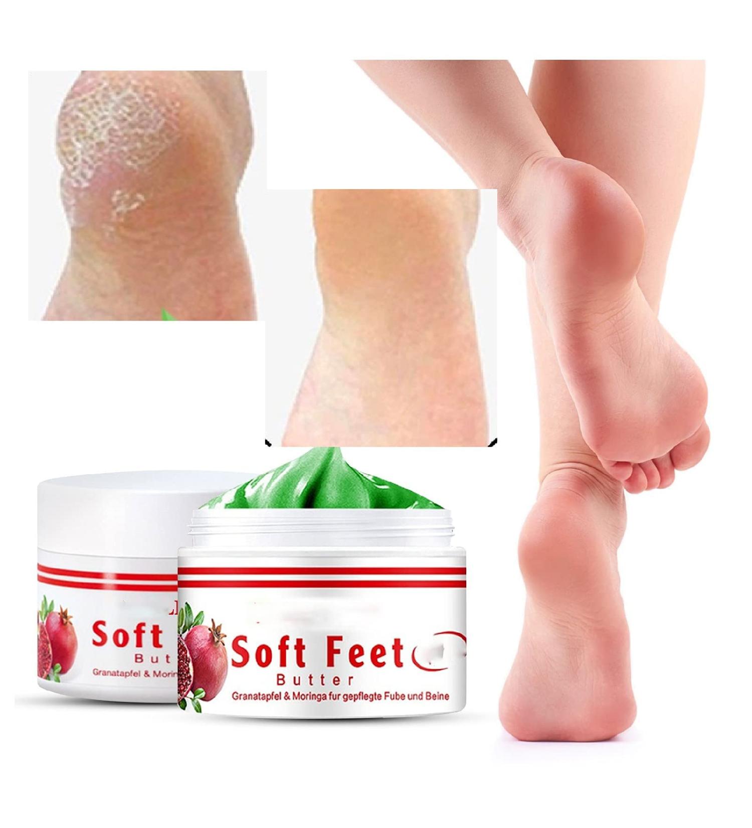 Pomegranate Hand and Foot Cream | Repair Dry Cracked Heels & Chapped Skin | Moisturizing Salve with Pomegranate Extract & Peppermint | International Shipping Available - Buy Online on SooperMarket.com