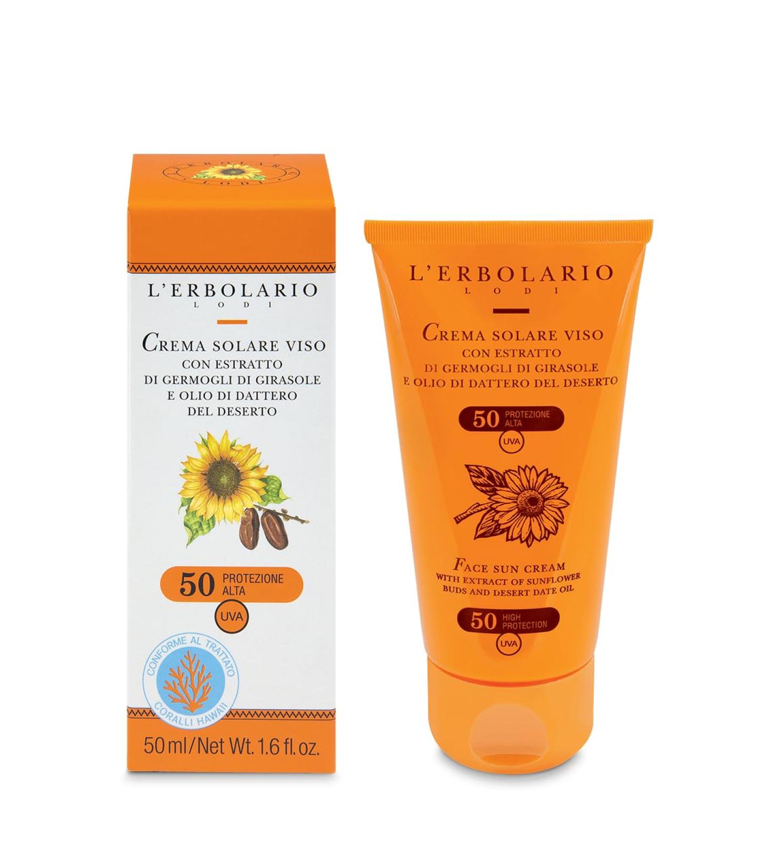 L'Erbolario Crema Solare Viso SPF 50 50 ml