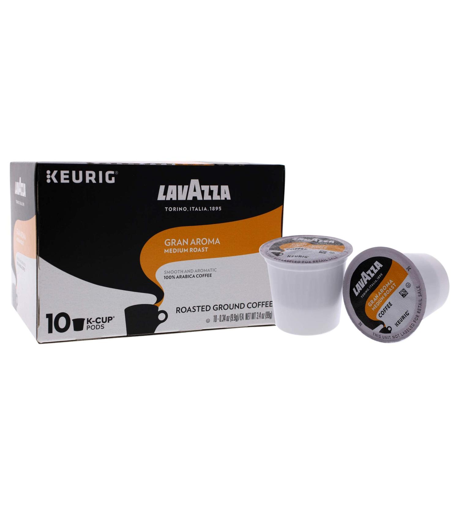 Gran Aroma Medium Roast Coffee Pods by Lavazza - 10 Packs (0.34 oz each) - Buy Online on SooperMarket.com