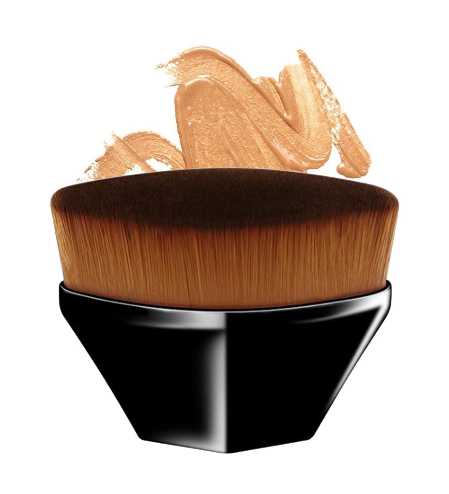 Multifunctional Black Foundation Makeup Brush for Flawless Liquid and Powder Cosmetics - Buy Online on SooperMarket.com