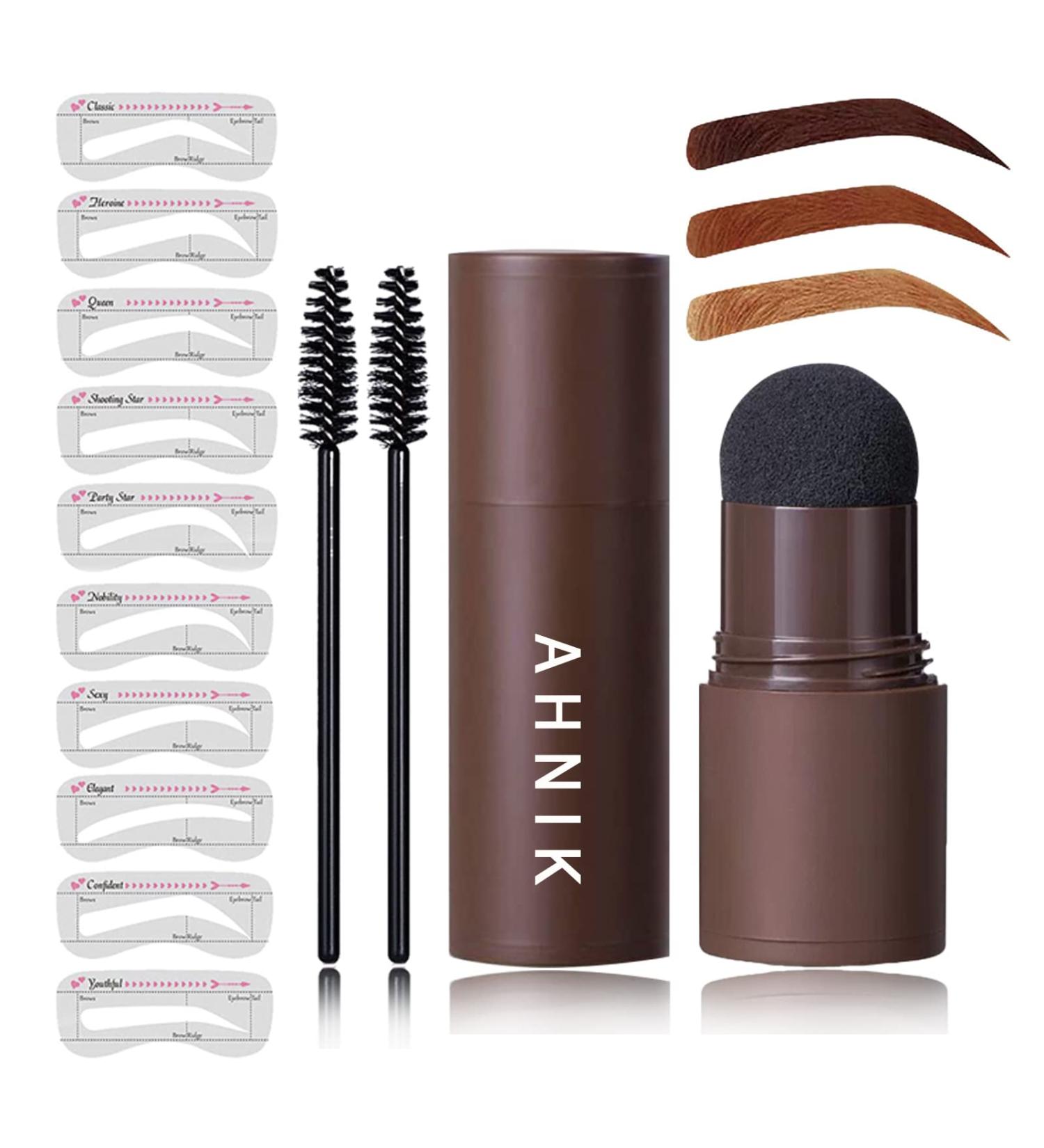 Eyebrow Stamp Stencil Kit - Brow Stamping for Perfect Brows - Waterproof Reddish Brown - Buy Online on SooperMarket.com