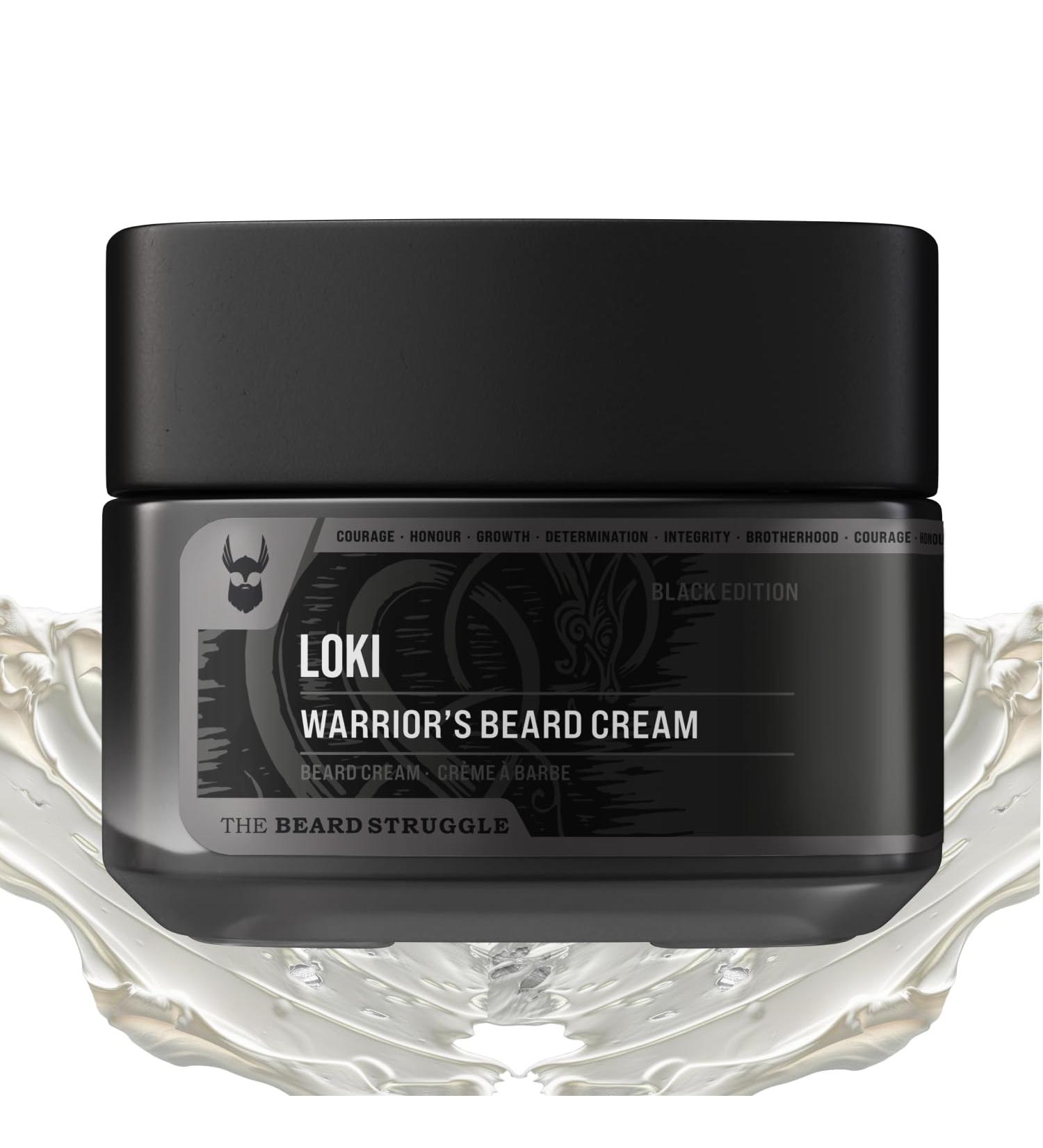 Beard Cream for Men - Loki Unscented Beard Butter | Moisturizer & Softener | Itch Relief & Hydration with Avocado & Jojoba Oils - 50g - Buy Online on SooperMarket.com
