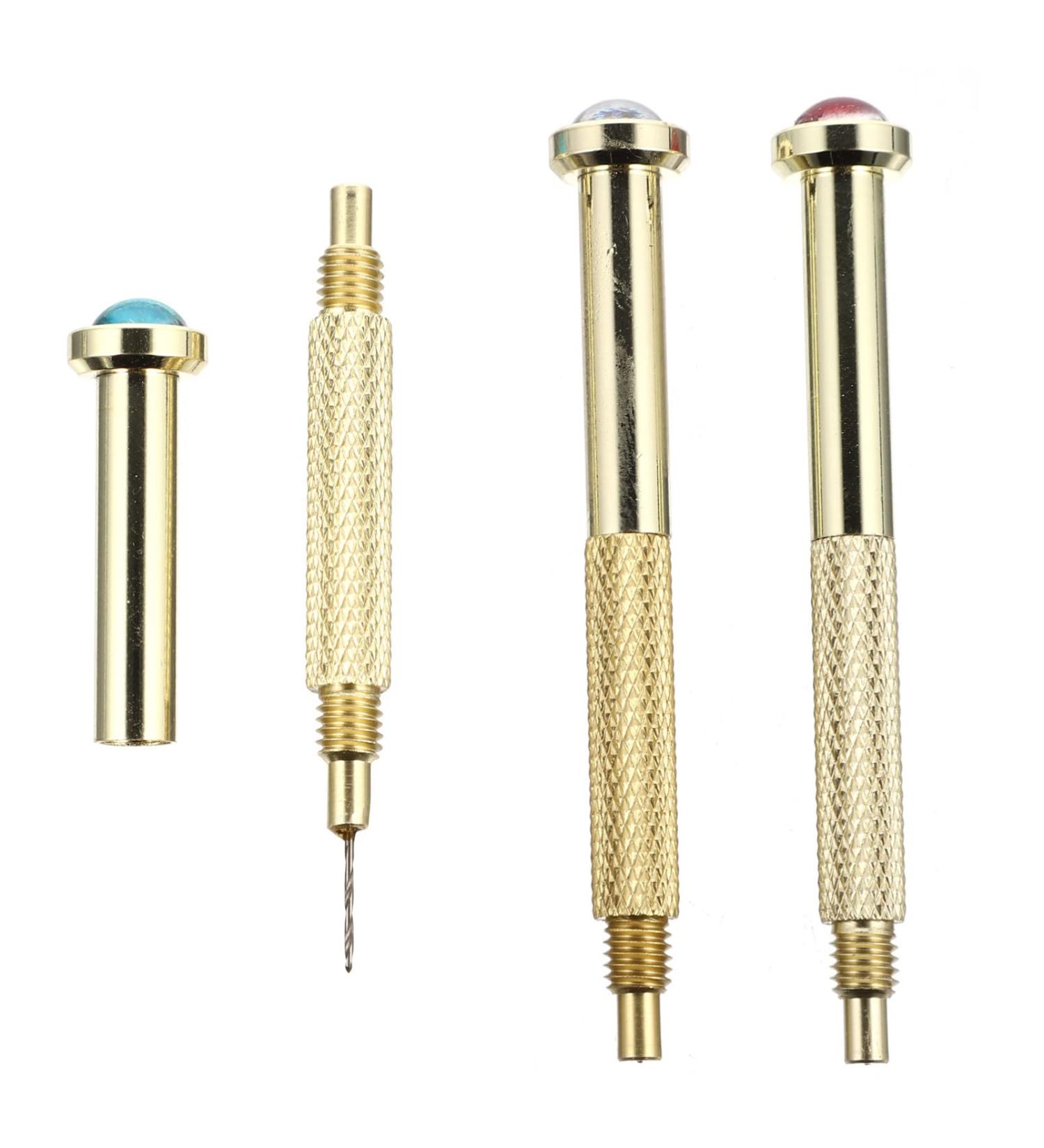 FRCOLOR 9 Pcs Nail Drilling Drill Nail Piercing Drills Drill Machine Bit Nail Jewels Acrylic Nail Drill Nail Piercing Tools Diy Nail Drill Nail Art Tools Hand Drill Metal Do It Yourself 6.5x0.8cmx3pcs Goldenx3pcs - Buy Online on SooperMarket.com