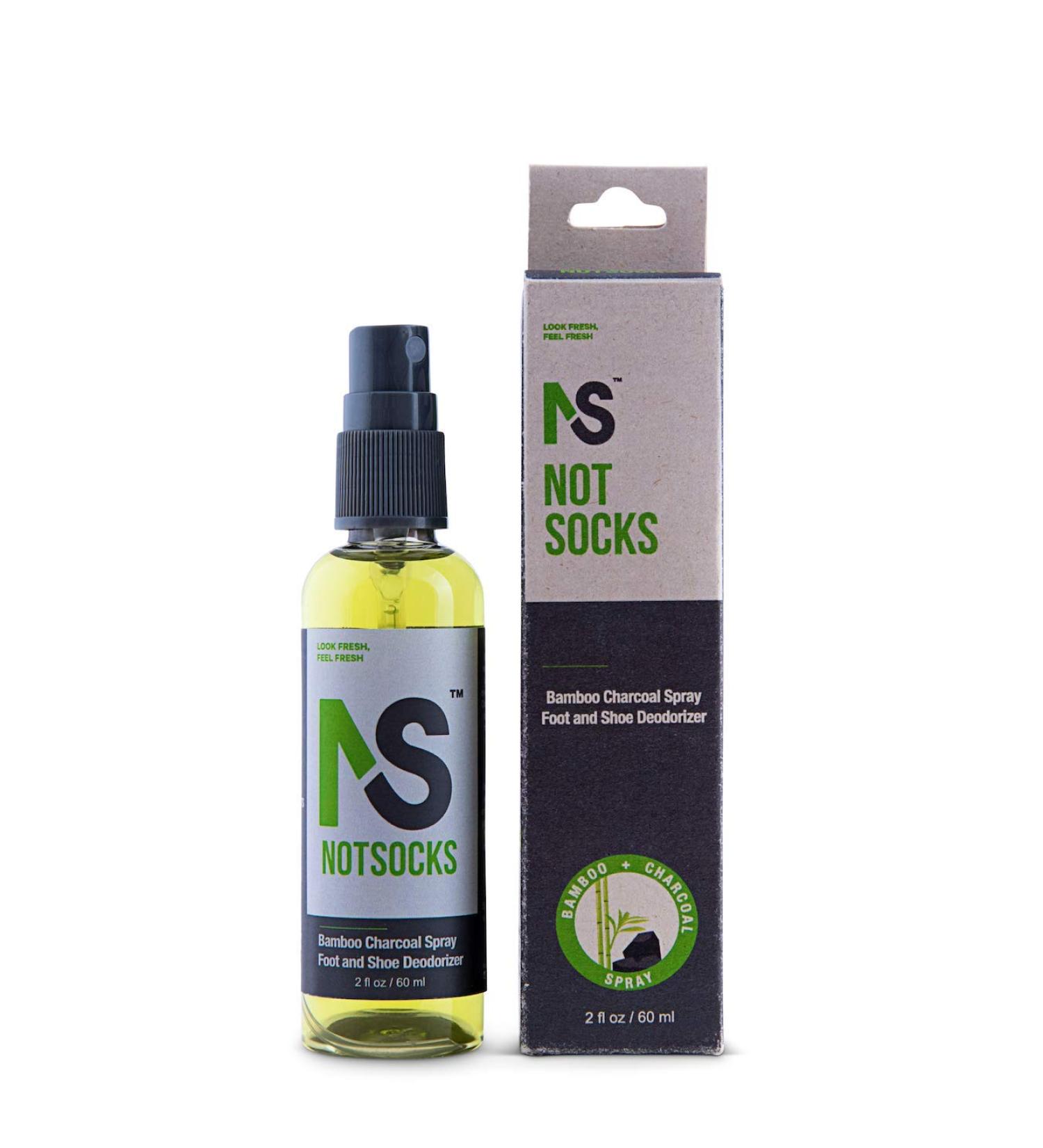 NotSocks Bamboo Charcoal Spray Foot and Shoe Deodorizer