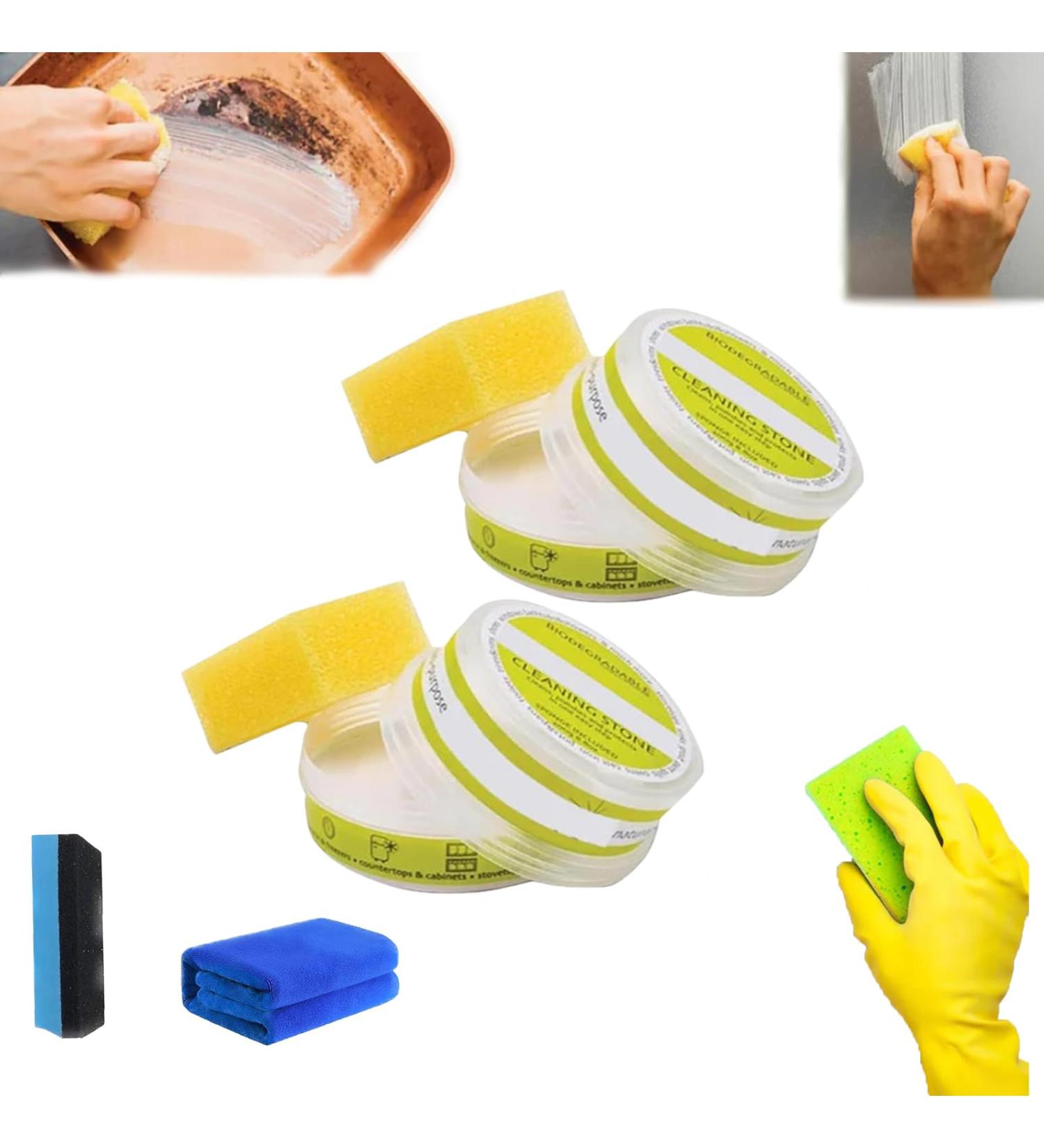 Eco-Friendly Cleaning Stone Cleaning Pebble Stone Shower Floor Multi Purpose Cleaning Stone for Bathroom Multi Purpose Cleaner Natural All Purpose Cleaner and Polish (2) - Buy Online on SooperMarket.com