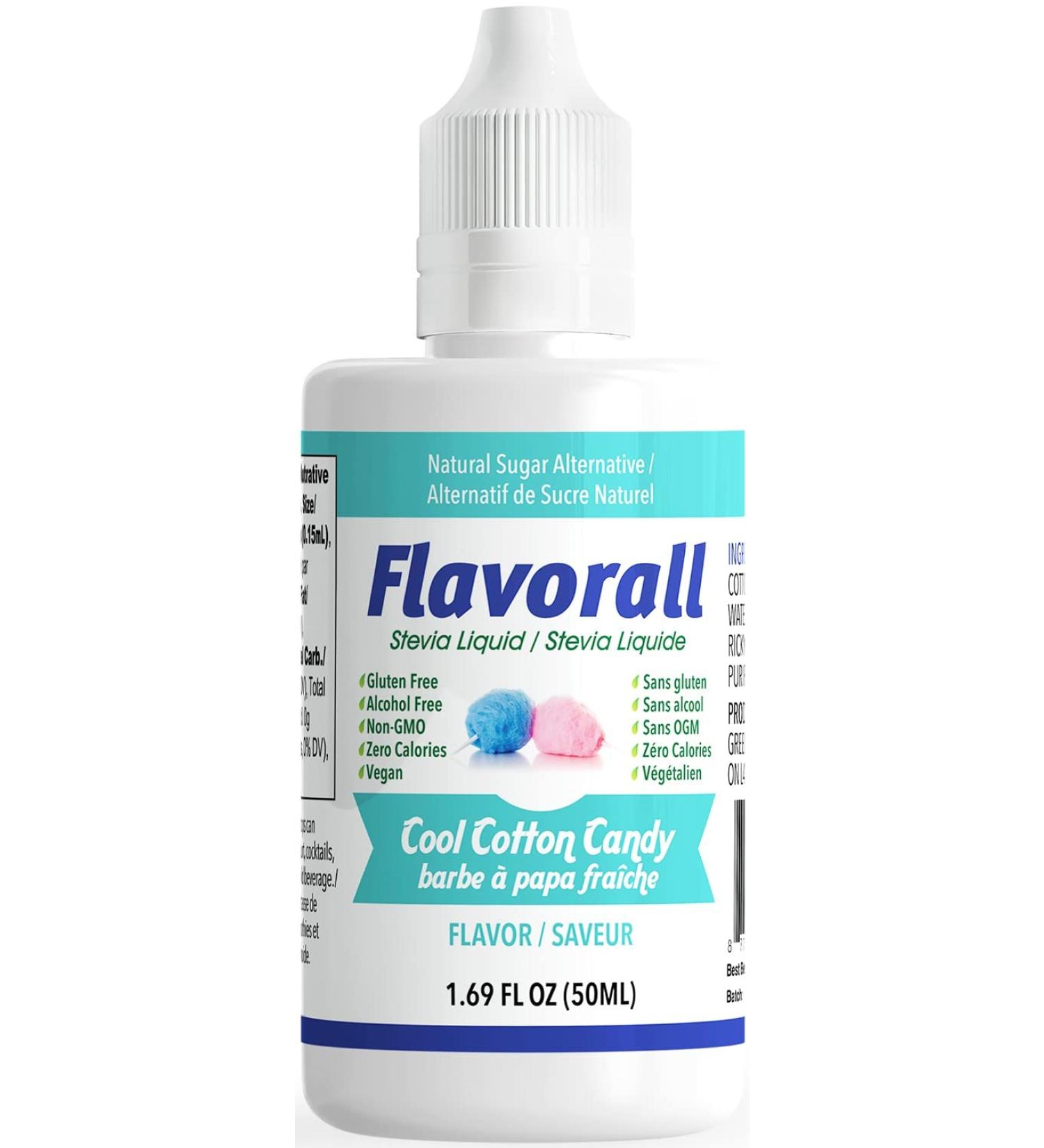 Greeniche Natural Flavorall Liquid Flavoured Stevia - Cool Cotton Candy 50ml - Buy Online on SooperMarket.com