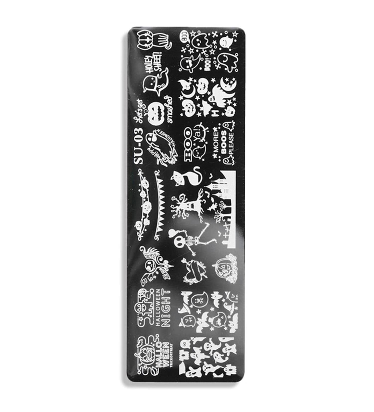 Sanwood Nail Stamping Plates - Human Face Patterns | Stainless Steel Nail Art Templates for Women | Manicure Tool Kit - Buy Online on SooperMarket.com
