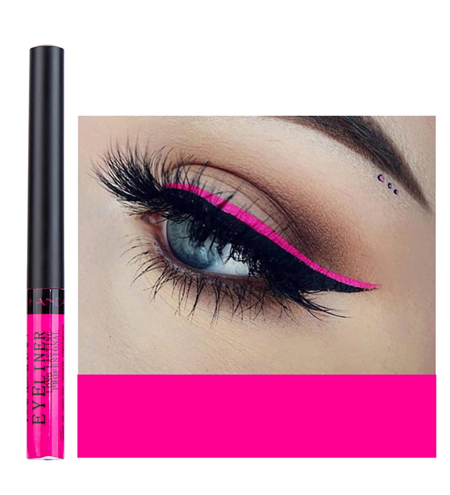 DekRion Liquid Eyeliner - Rose-Red Matte Colored Waterproof High-Pigmented Eyeliner - Buy Online on SooperMarket.com