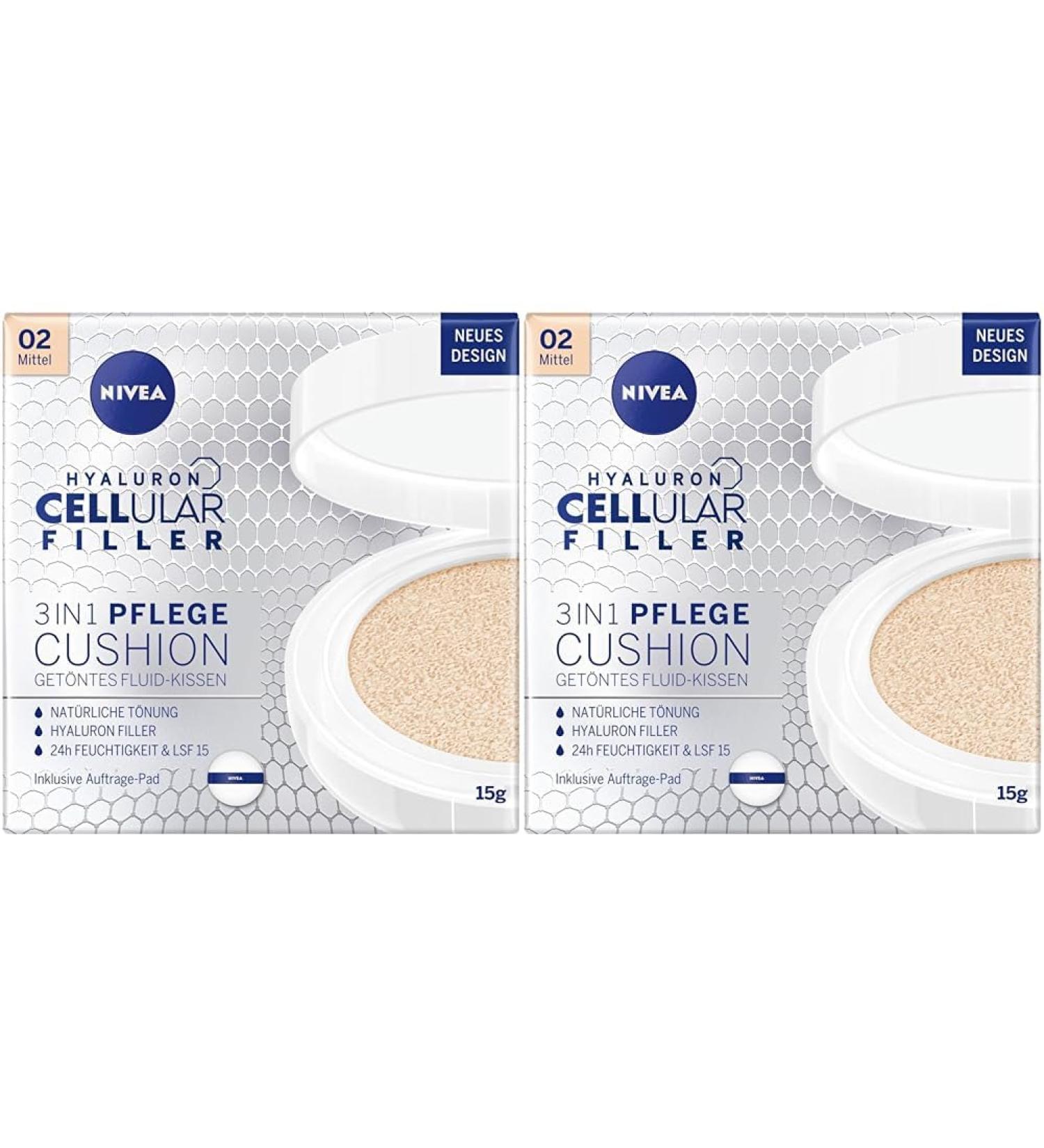 Nivea 3-in-1 Anti-Age Care Pillow for Medium Skin - Natural Tint & Moisture (15 ml 2 Pack) | Shop Now - Buy Online on SooperMarket.com