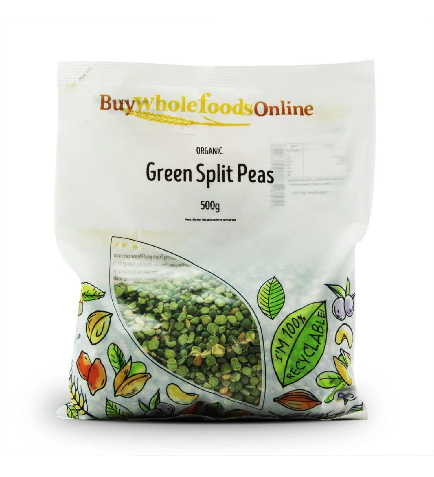 Organic Green Split Peas 500g