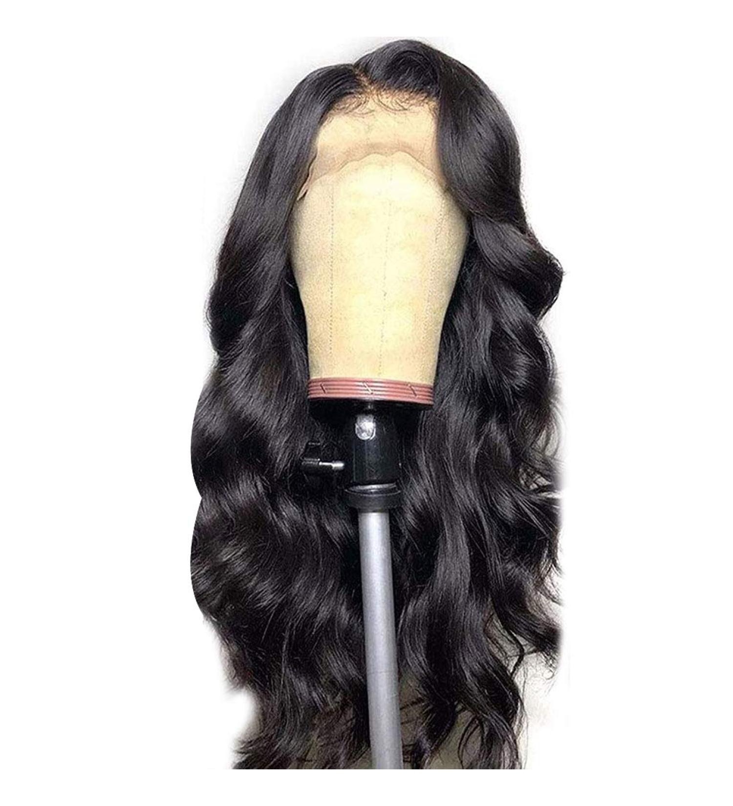 Long Curly Wig for African Ladies - Brazilian Style Middle Parting Hair Set - Buy Online on SooperMarket.com