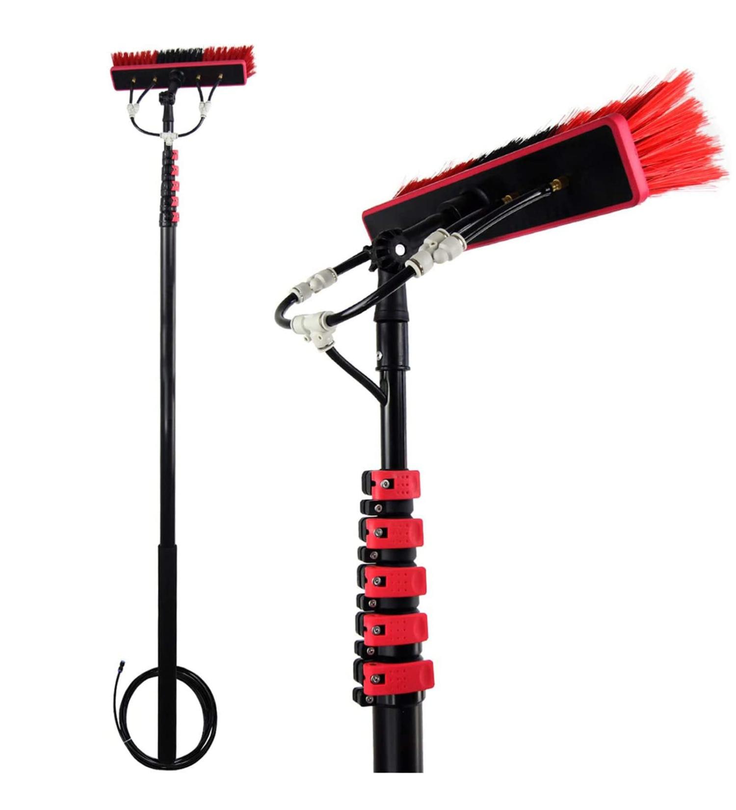 Water Fed Pole Kit Window Cleaning Pole Water Fed Telescopic Brush Extendable Cleaner Conservatory Roof for Photovoltaic Panel Cleaning Trucks 3.6M-12M 30cmbrush-18FT/5.4M 55cm Brush Head 8M/27FT - Buy Online on SooperMarket.com