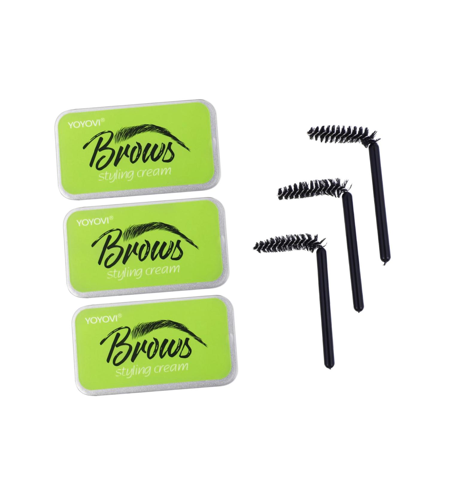 BELLIFFY 3 Sets Natural Mascara Woman Brow Soap Brow Lamination Kit Brow Styling Cream Brow Cream Gel Texture - Buy Online on SooperMarket.com