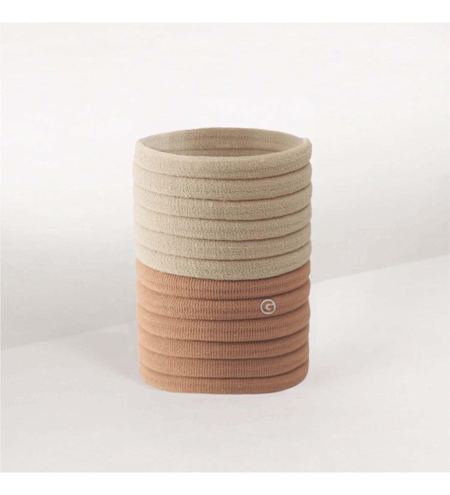 Gimme Beauty Extra Fine Hair Ties Blondie - Seamless Microfiber Elastics (12 Count) - Gentle All Day Hold for Women & Men - Buy Online on SooperMarket.com