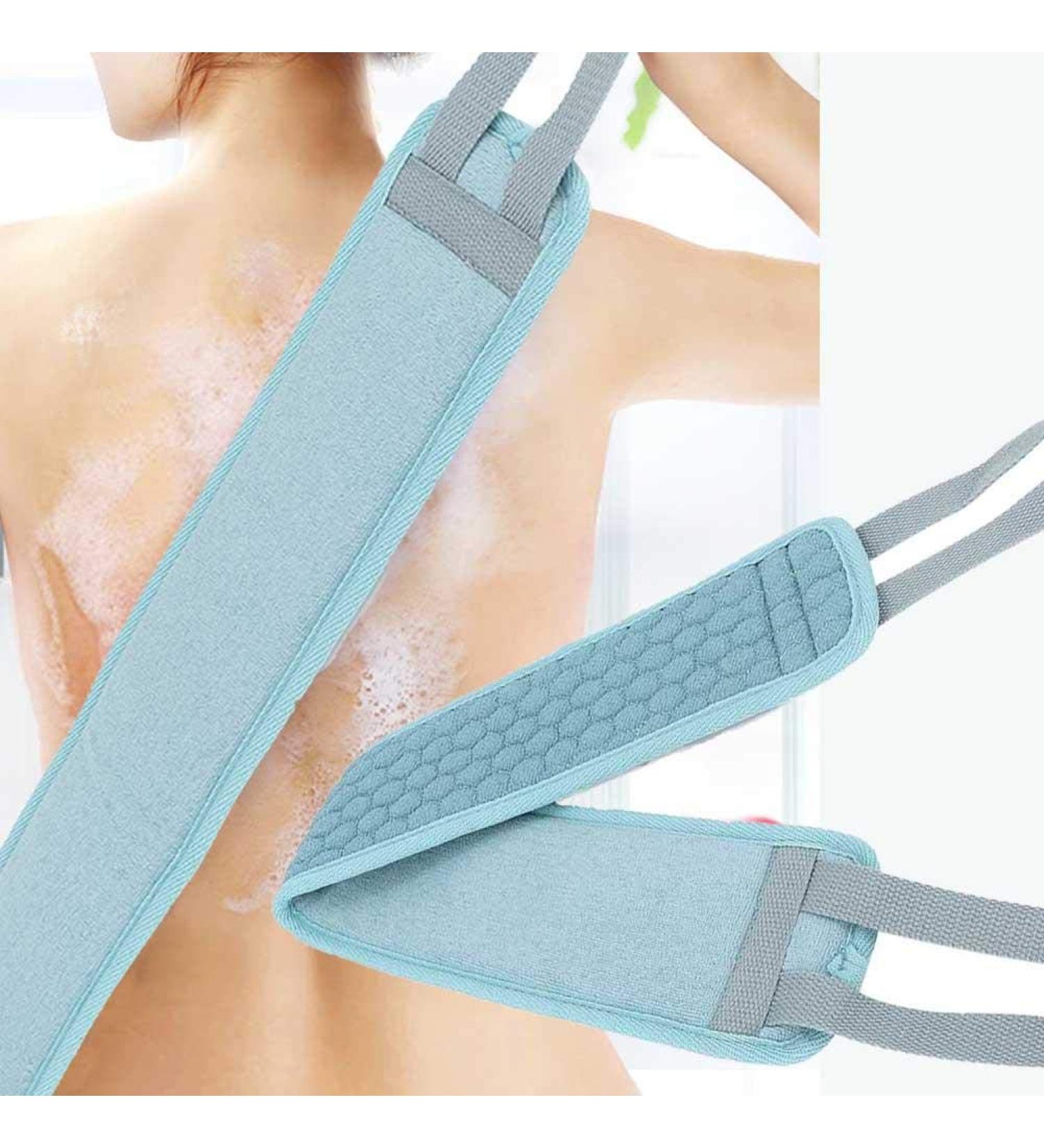 Exfoliating Loofah Back Scrubber - Double-Sided Scrubbing Belt for Anti-Aging - Ideal for Men & Women - Perfect Washing Back Cushion - Buy Online on SooperMarket.com