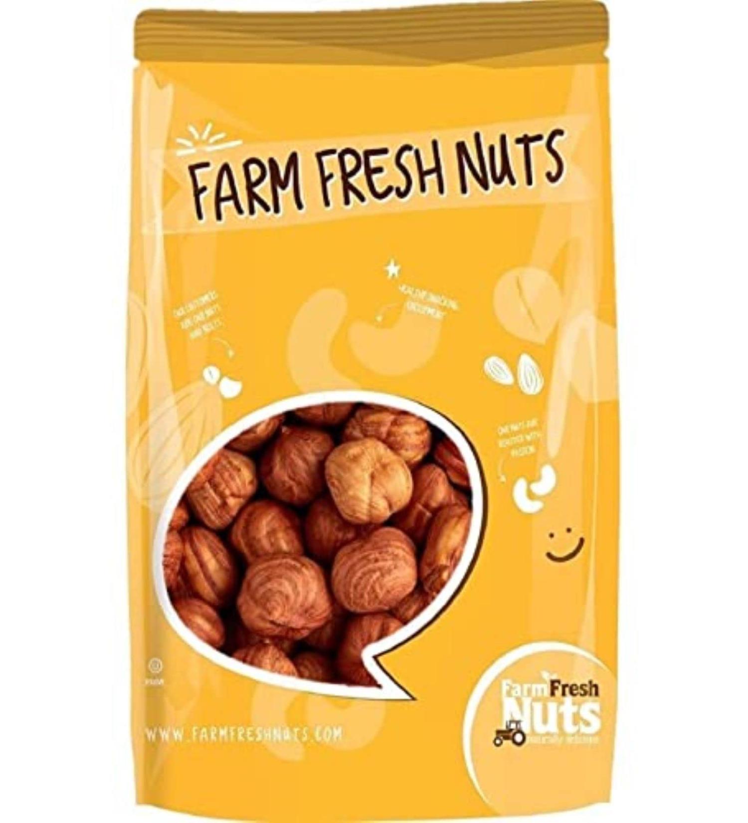 Farm Fresh Nuts Oregon Hazelnuts - Whole Shelled Raw Filberts (2 lb) | All Natural, Unsalted & Super Crunchy - Buy Online on SooperMarket.com