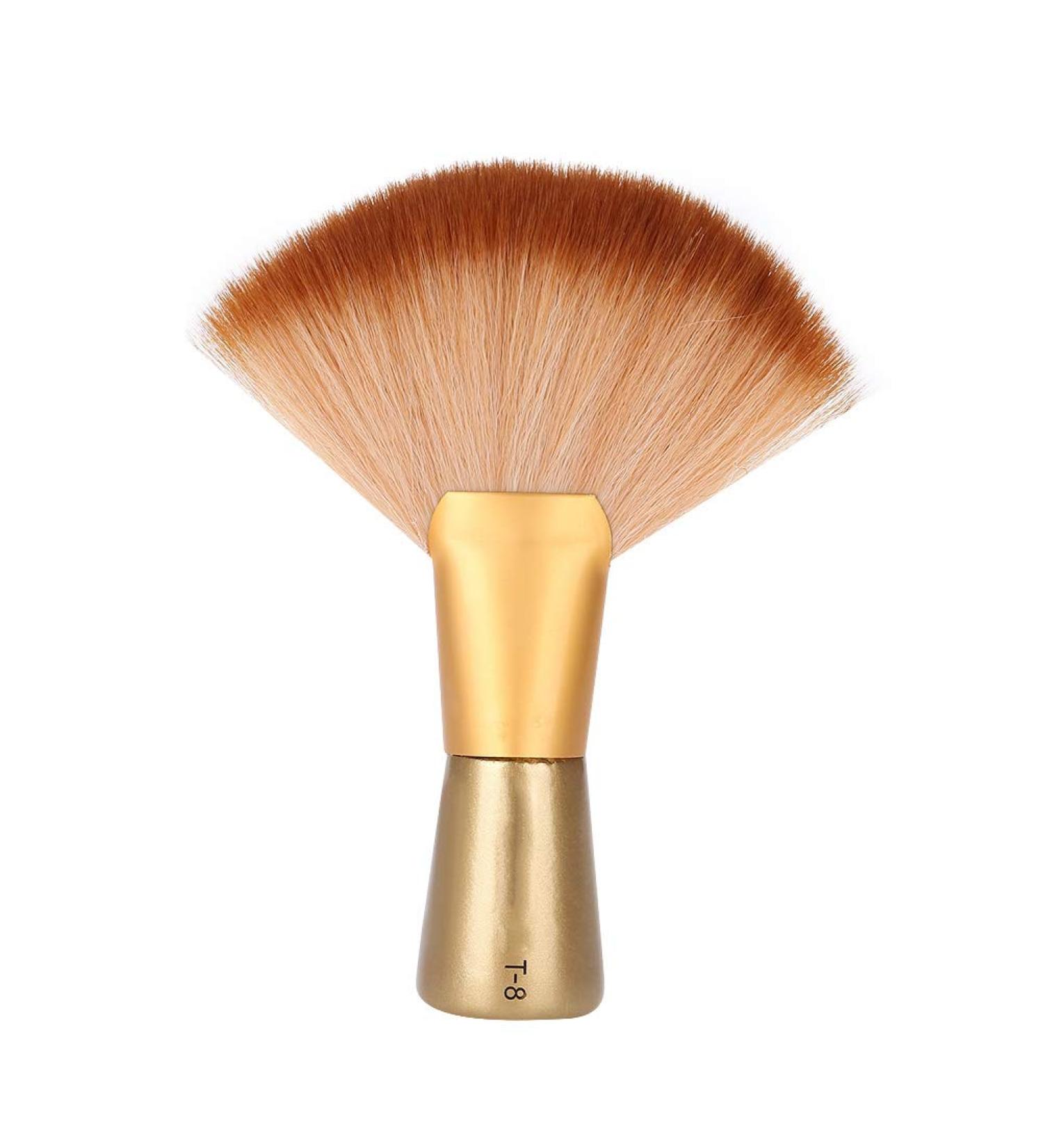 Soft Fan-shaped Brush Barber Hair Cutting Salon Neck Face Duster Brush Stylish Hair Cutting Tools Hairdressing Attachment with Handle Suit for Stylist Barber - Buy Online on SooperMarket.com