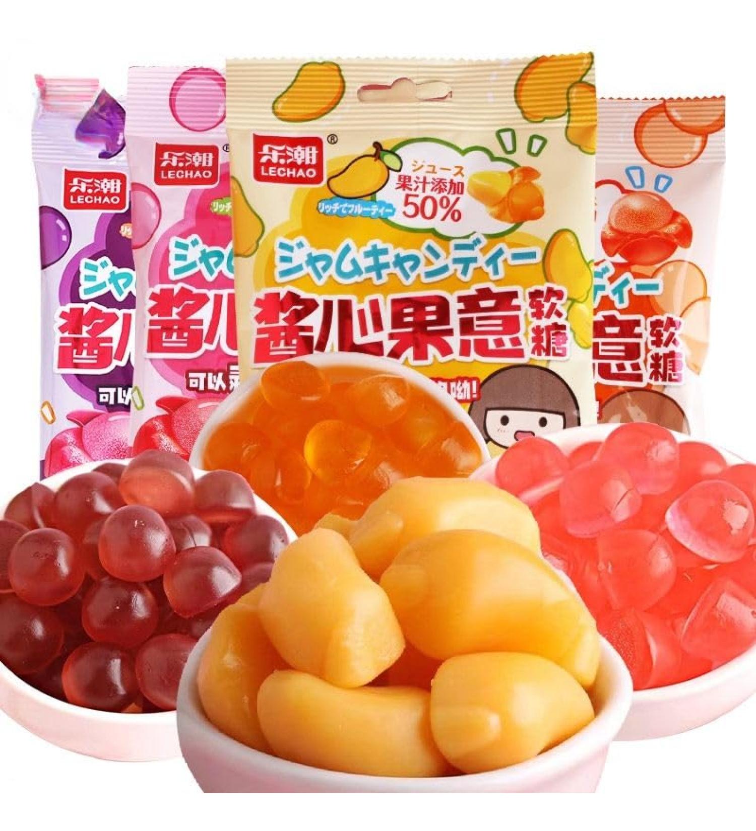 Mango White Peach Soft Candy Peelable Litchi Gummies Instant Office Sugary Snacks Fruit Juice Fudge Chewing Sweets Gummy Candy Healthy Desserts Dim sum Candies Casual Snacks Gift (Mango 10bag) Mango 10bag - Buy Online on SooperMarket.com