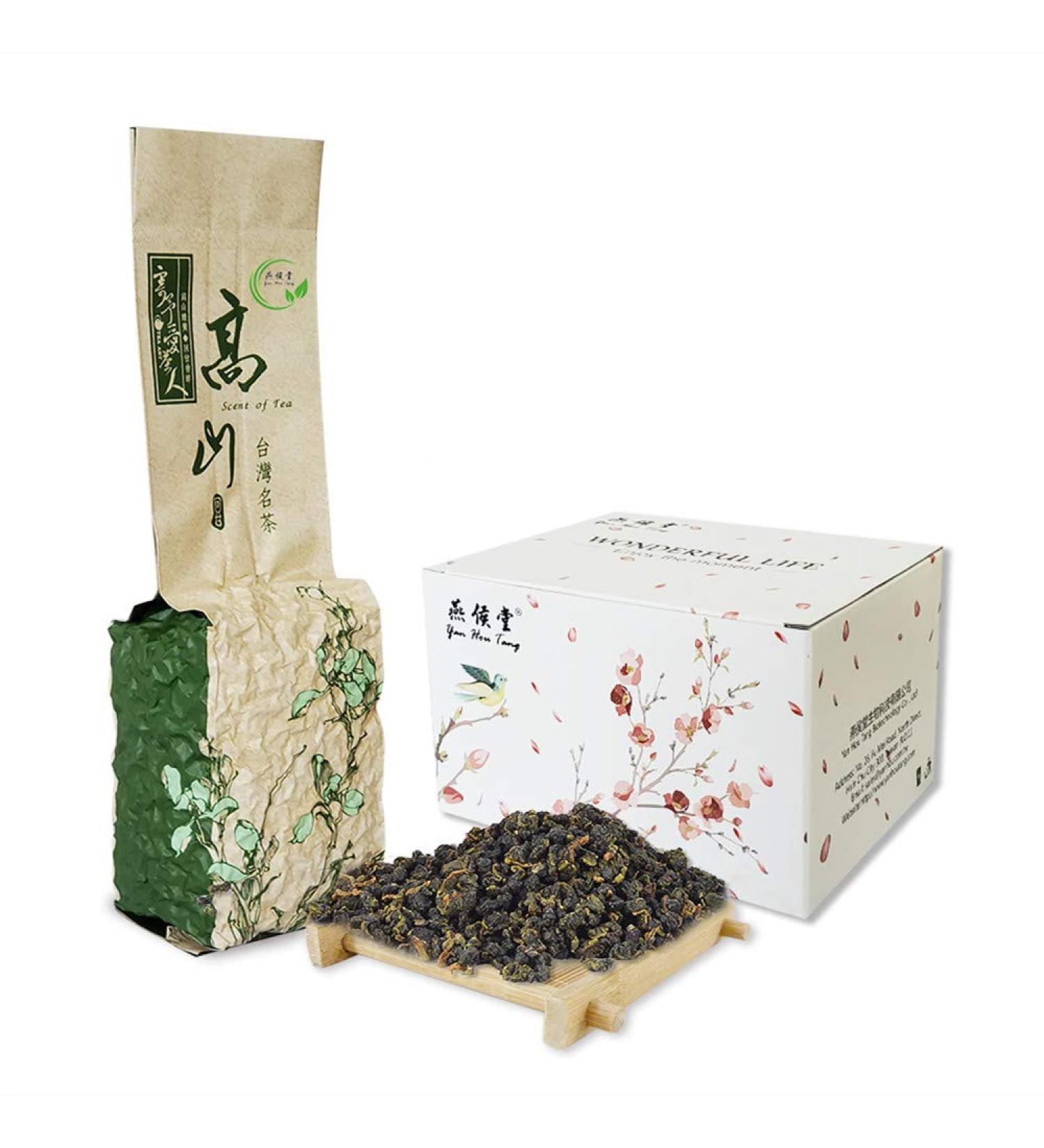 Yan Hou Tang Organic Green Oolong Tea Loose Leaf - 150g | Full Four Seasons Spring | High Mountain Raw Low Fermented | Fragrant Taste | Formosa Taiwan - Buy Online on SooperMarket.com