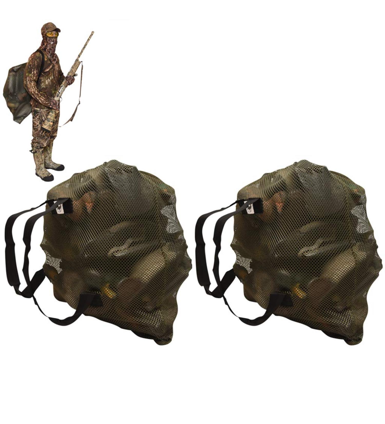 DecoyPro Mesh Decoy Bags - 2 Decoy Bag Bundle for Turkey, Goose & Duck Hunting - Fits Up to 2 Dozen Decoys - Buy Online on SooperMarket.com