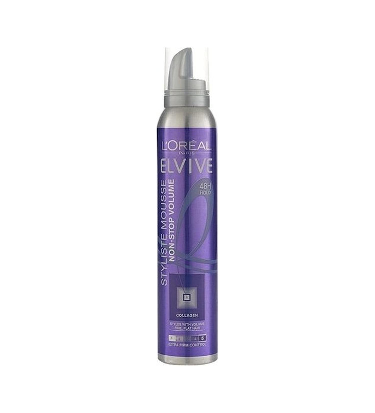 L'Oreal Elvive Styliste Volume Flat Hair Mousse 200ml - Buy Online on SooperMarket.com