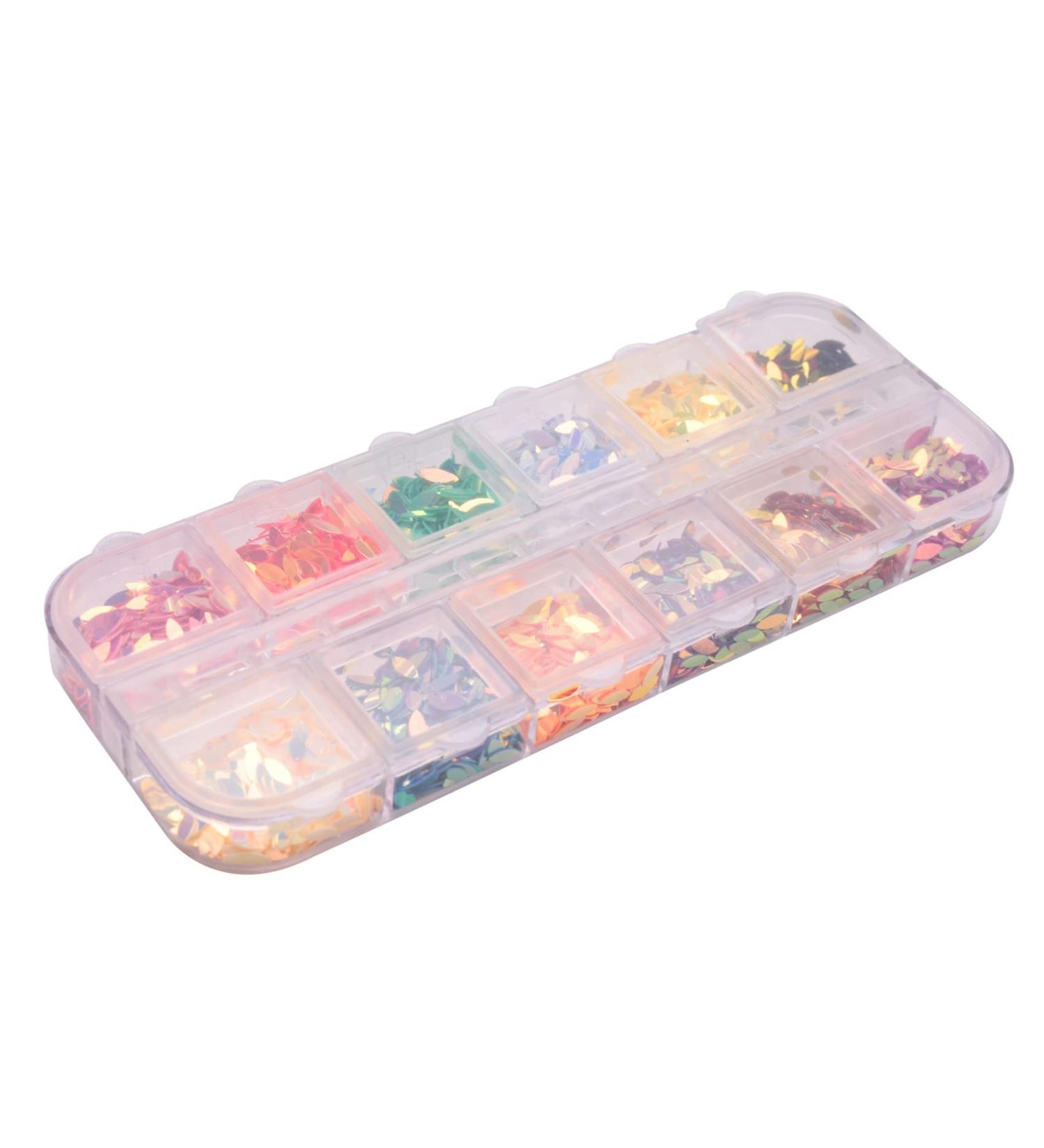 Desikixudy 3D Shape New Nail Clear Nail Pearl Diy Nail Art Decorations Rhinestone Manicure Tools 3# Colorful Vest Sequins - Buy Online on SooperMarket.com