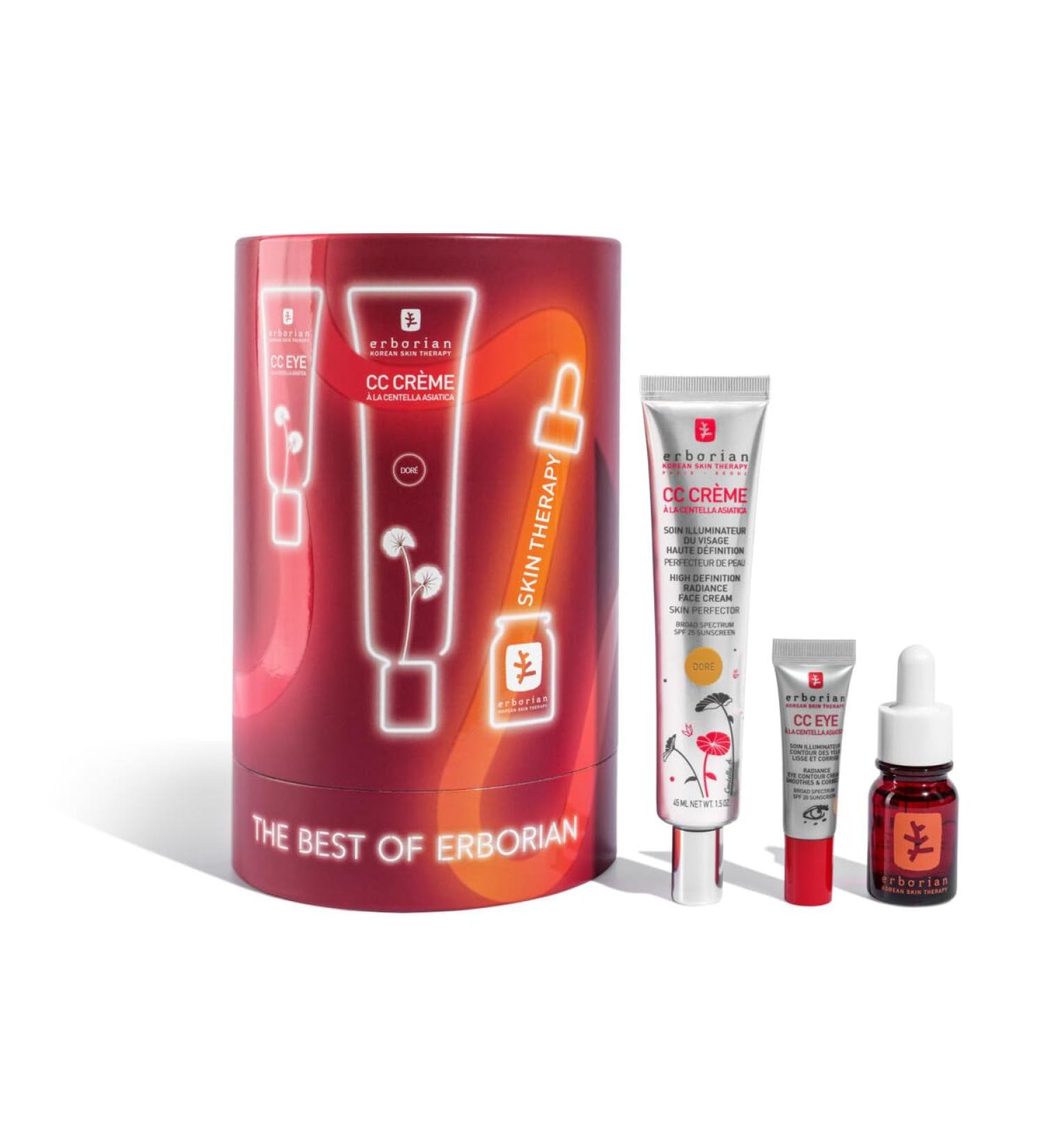 Erborian CC Cream with Centella Asiatica - Lightweight Skin Perfector & Brightening Face Cream - Fair Shade SPF 25 - Korean Skincare - 15ml, 45ml, 3ml, 10ml - Buy Online on SooperMarket.com