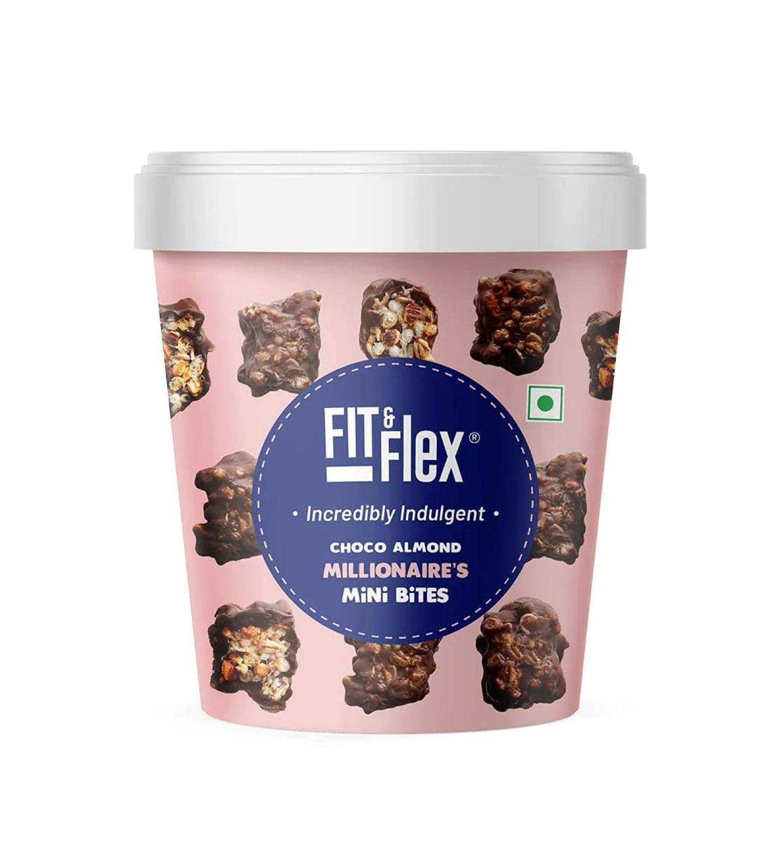 Fit & Flex choco almond millionaires Mini Bites 6x70g - sold by UKWT - Buy Online on SooperMarket.com