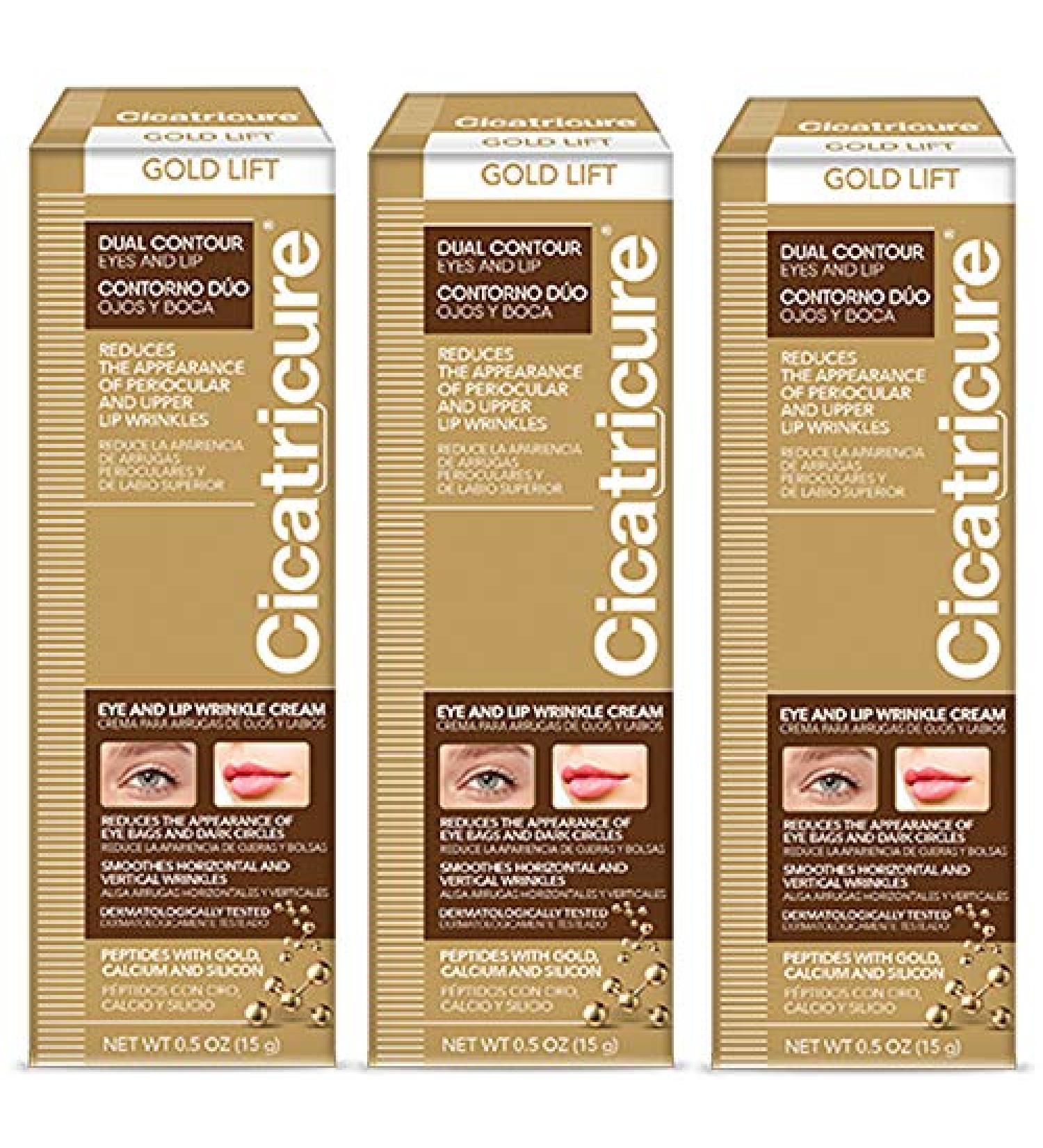 Cicatricure GOLD LIFT DUAL CONTOUR Eye and Lip Wrinkle Cream Three Pack - Pack of 3 - Buy Online on SooperMarket.com