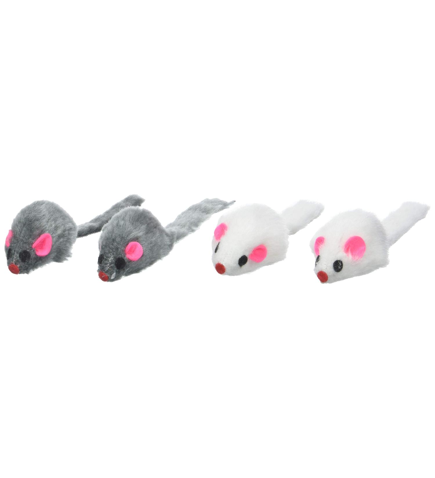 Ruff N Tumble Catnip Mice 4 Pieces