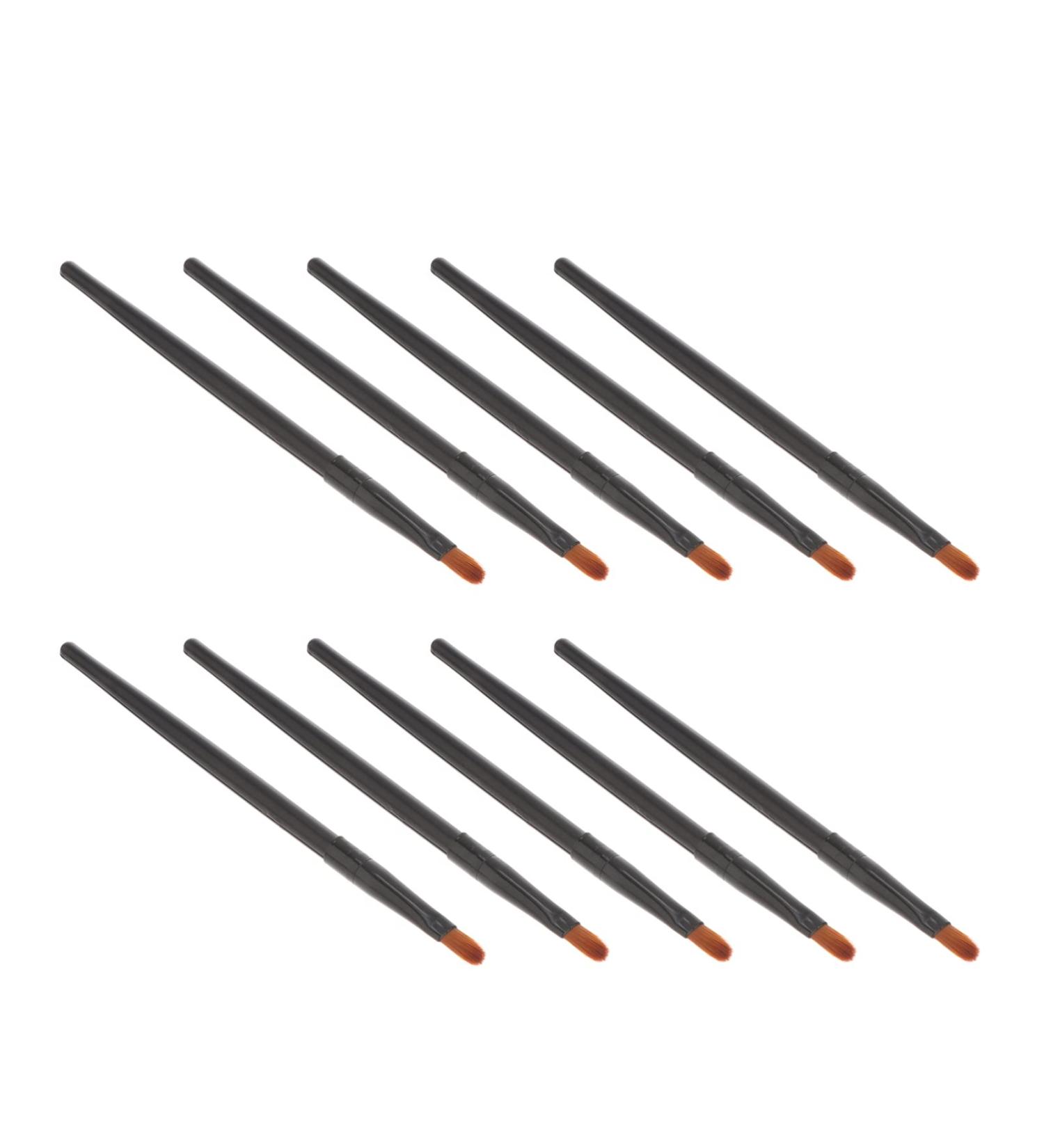 BELLIFFY 10pcs Nose Shadow Brush Travel Blush Brush Cosmetic Brush Eye Makeup Creme Blush Black Wooden Handle - Buy Online on SooperMarket.com