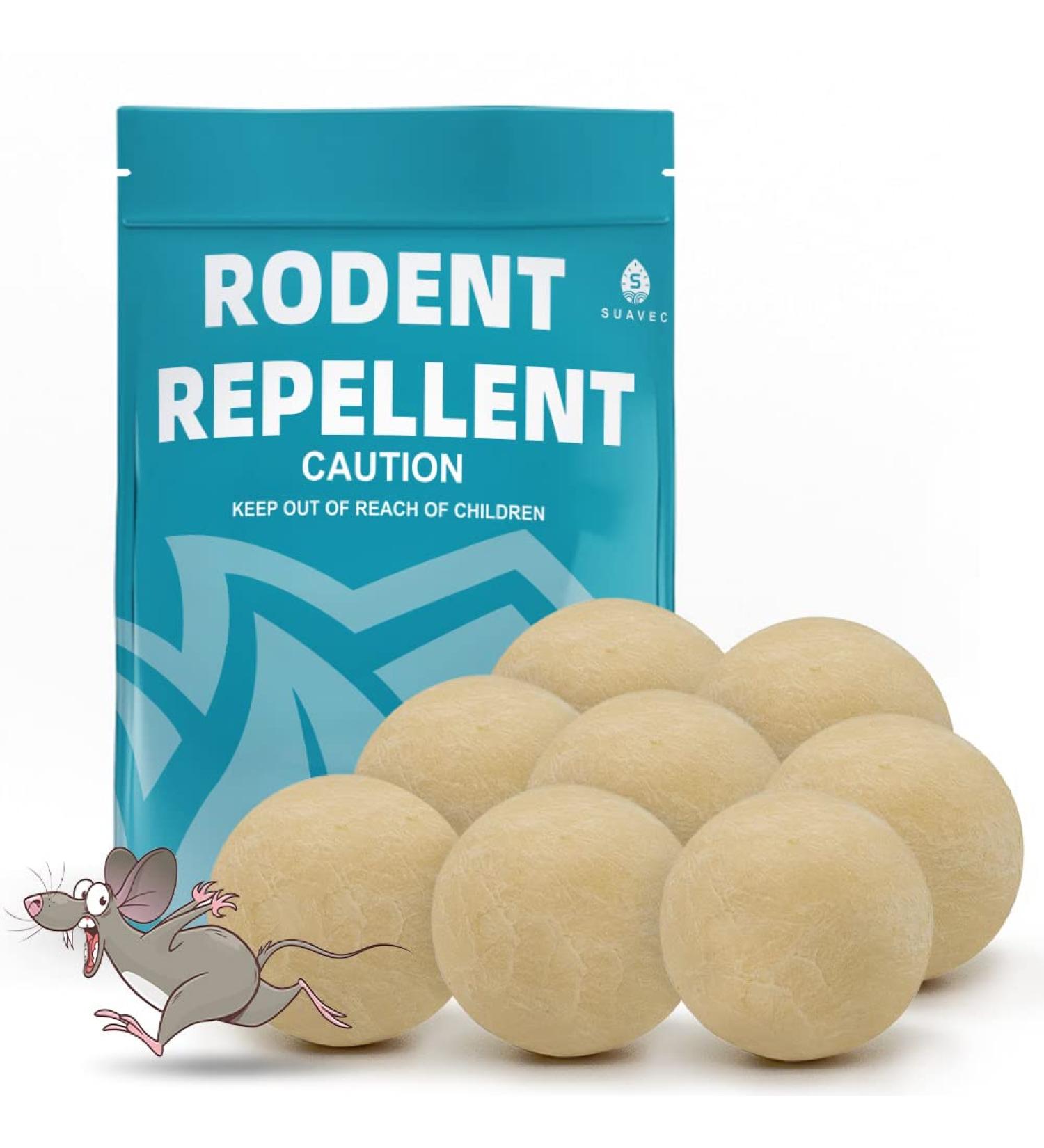 SUAVEC Rodent Repellent 8 Pack - Peppermint Oil Mouse and Rat Deterrent for House, RV, and Outdoor Use - Buy Online on SooperMarket.com