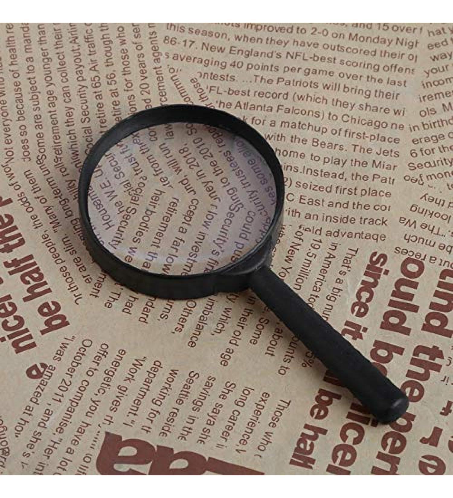 Magnifying Magnifier 60mm Hand Held 5X Magnifying Loupe Reading Glass Lens R9JC Good Times - Buy Online on SooperMarket.com