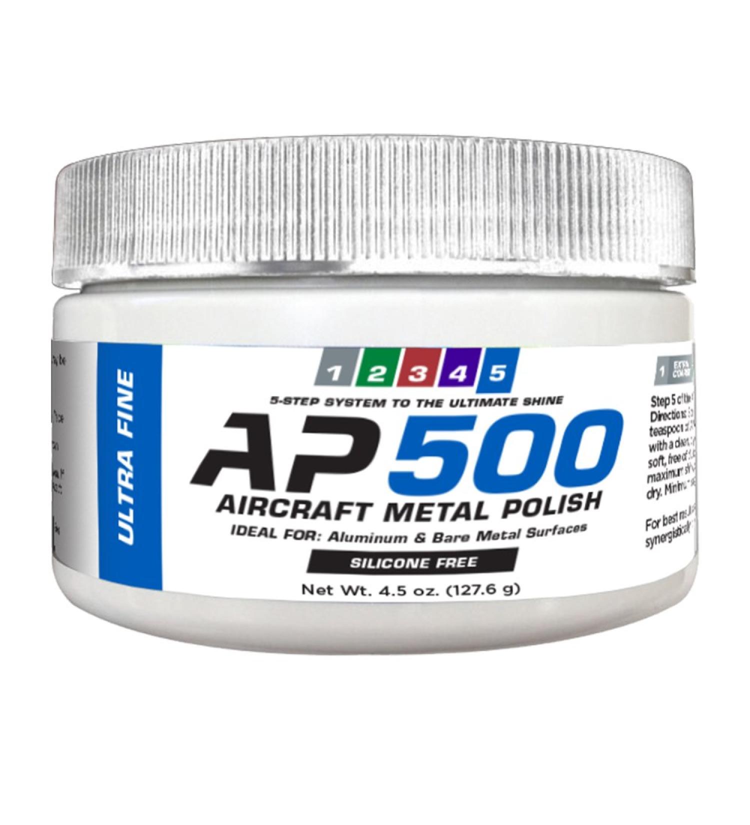 Rolite AP50045z Model AP500 Aircraft Metal Polish for Airplane Aluminum & Bare Metal Surfaces Ultra Fine 4.5 oz 4.5oz